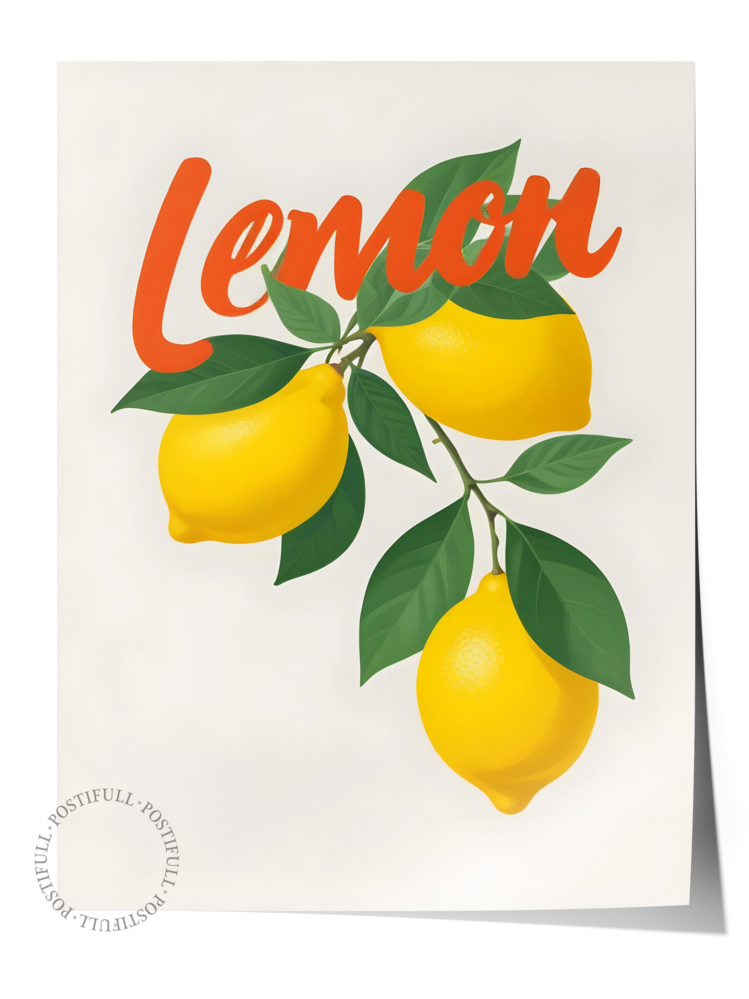 Çerçevesiz Poster, Lemon, Comfort Serisi Mutfak Duvar Posteri, NO:109126