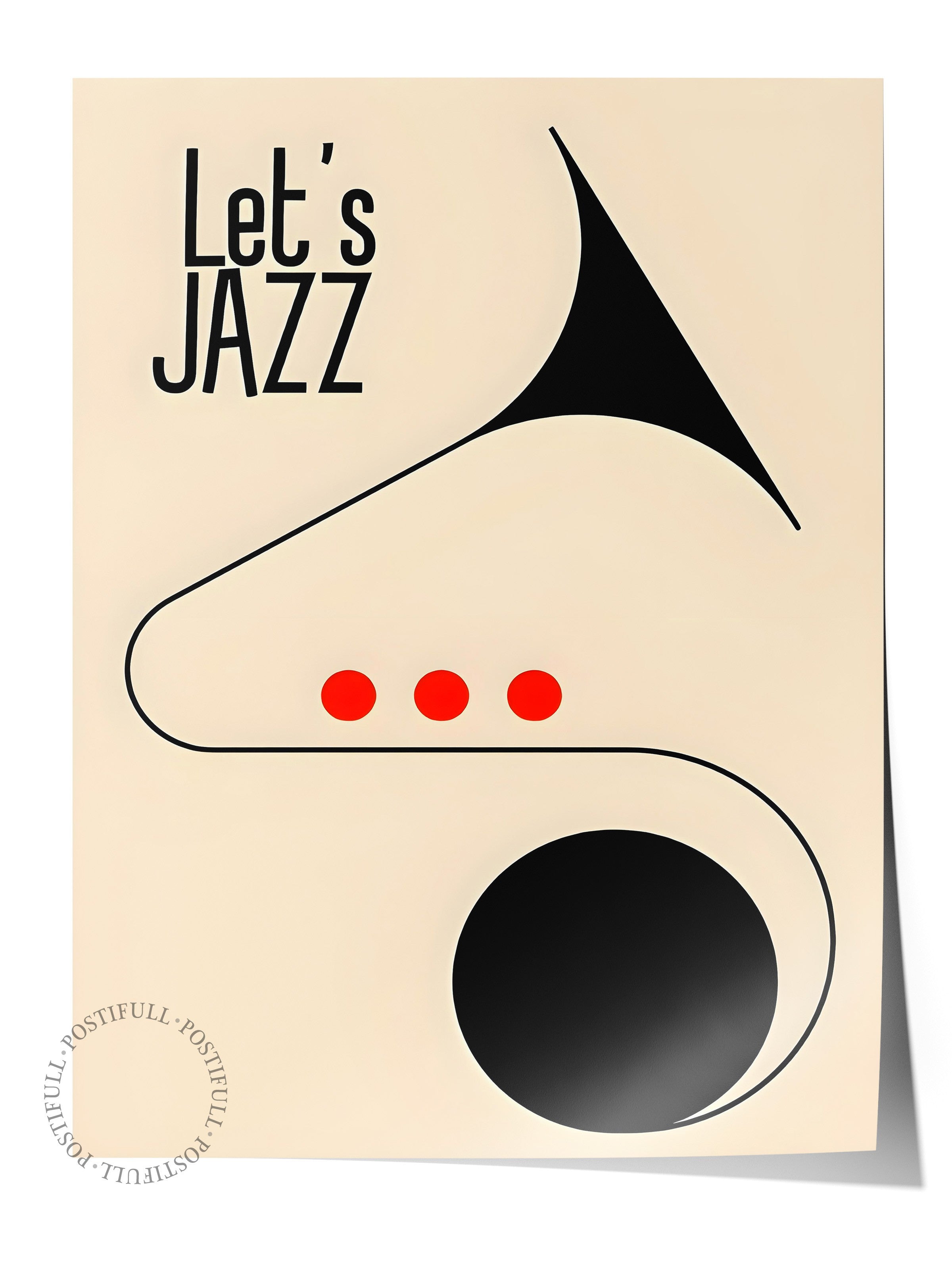 Çerçevesiz Poster, Let's Jazz - 2, Comfort Serisi Duvar Posteri, NO:108970