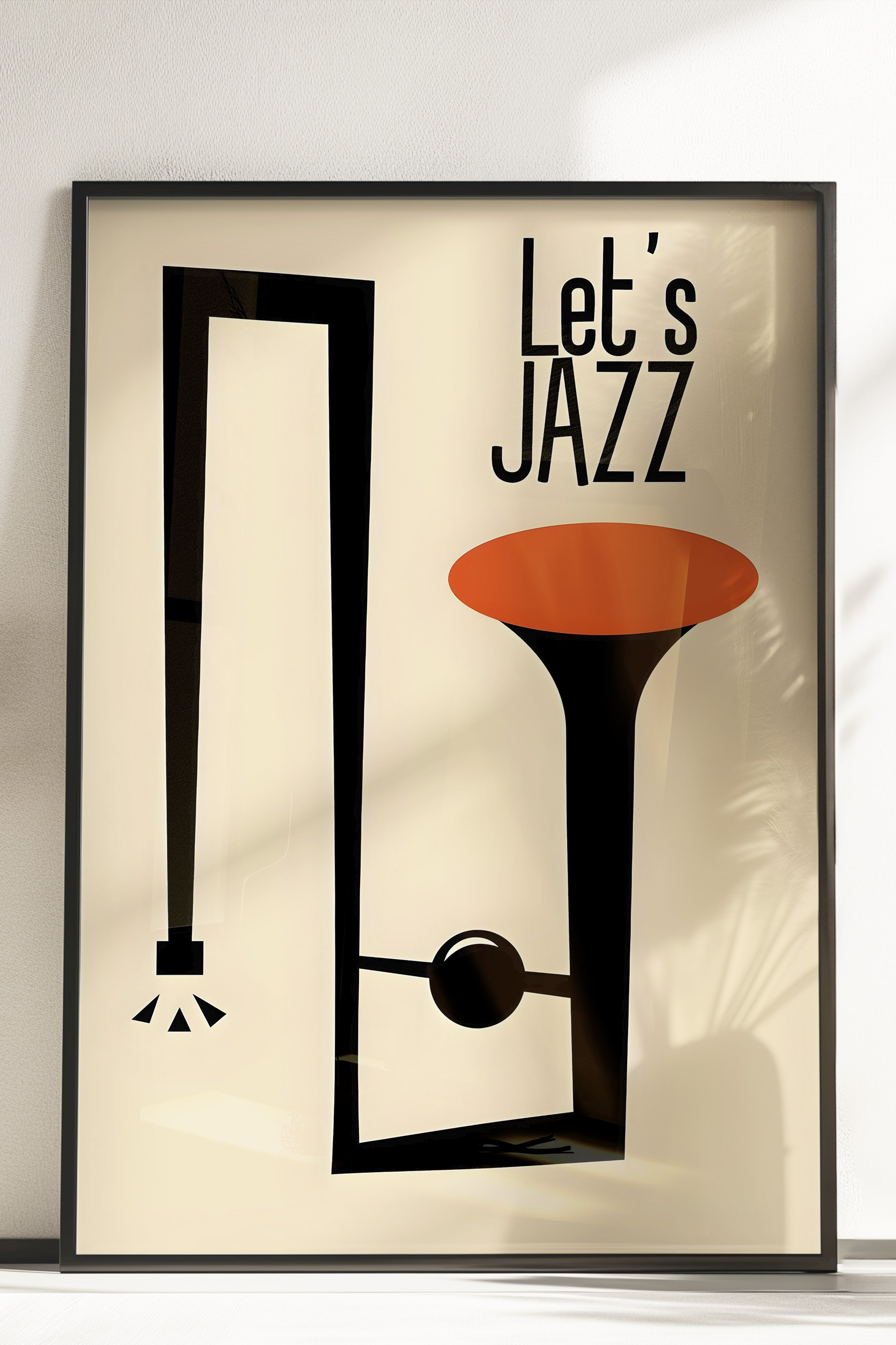 Çerçevesiz Poster, Let's Jazz - 3, Comfort Serisi Duvar Posteri, NO:108971