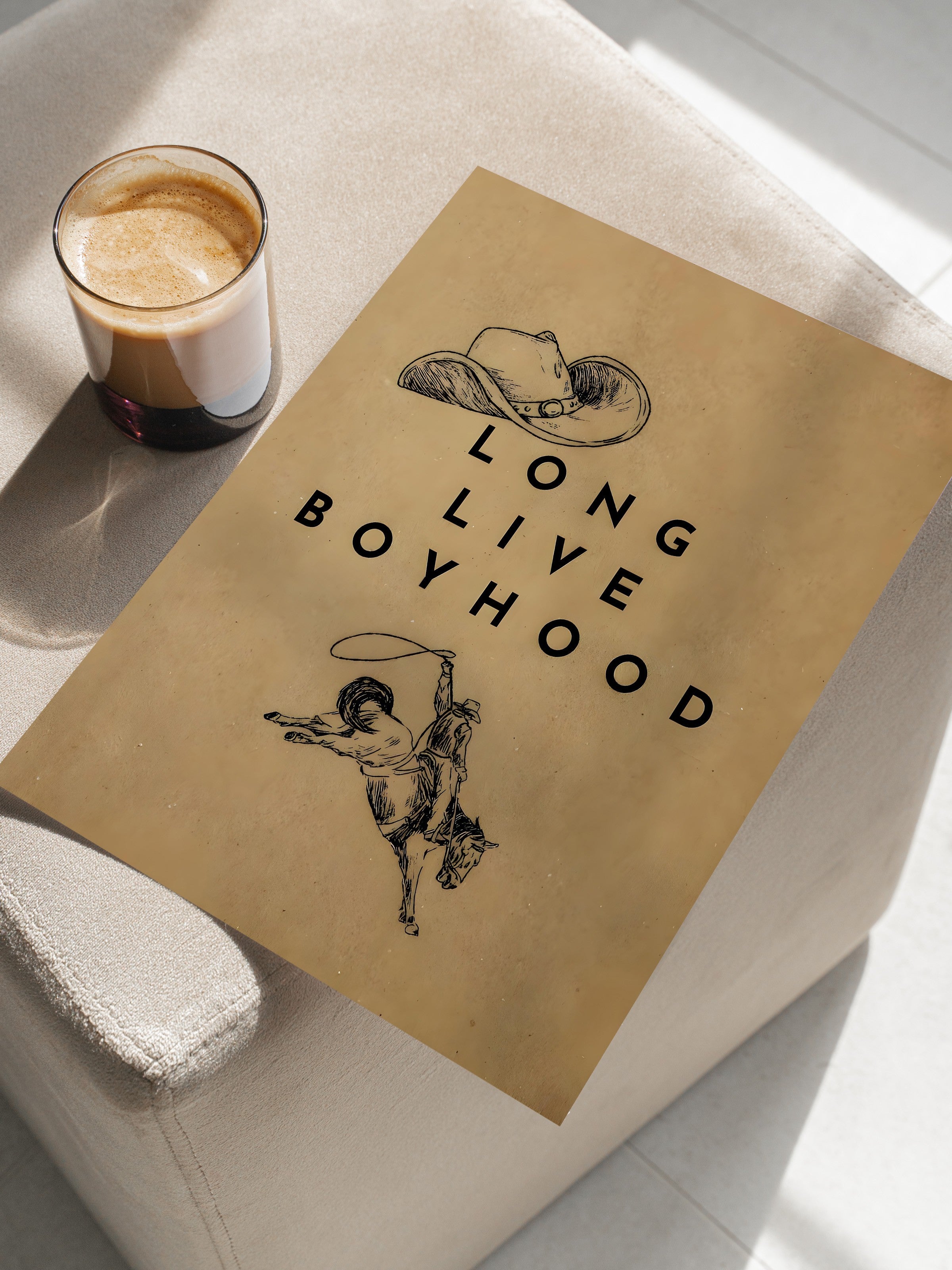 Çerçevesiz Poster, Long Live Boyhood, Comfort Serisi Duvar Posteri, NO:108958