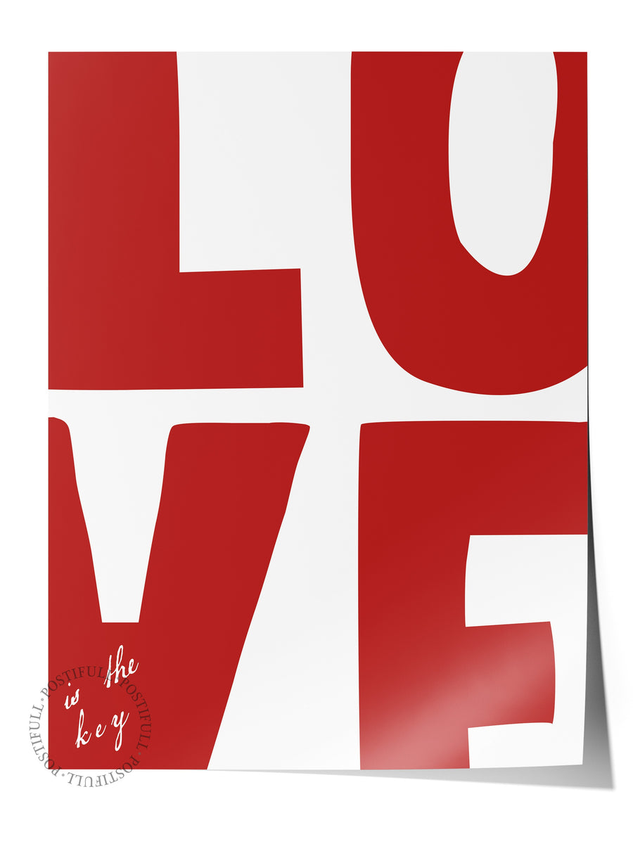 Çerçevesiz Poster, love, Comfort Serisi Duvar Posteri, NO:108924