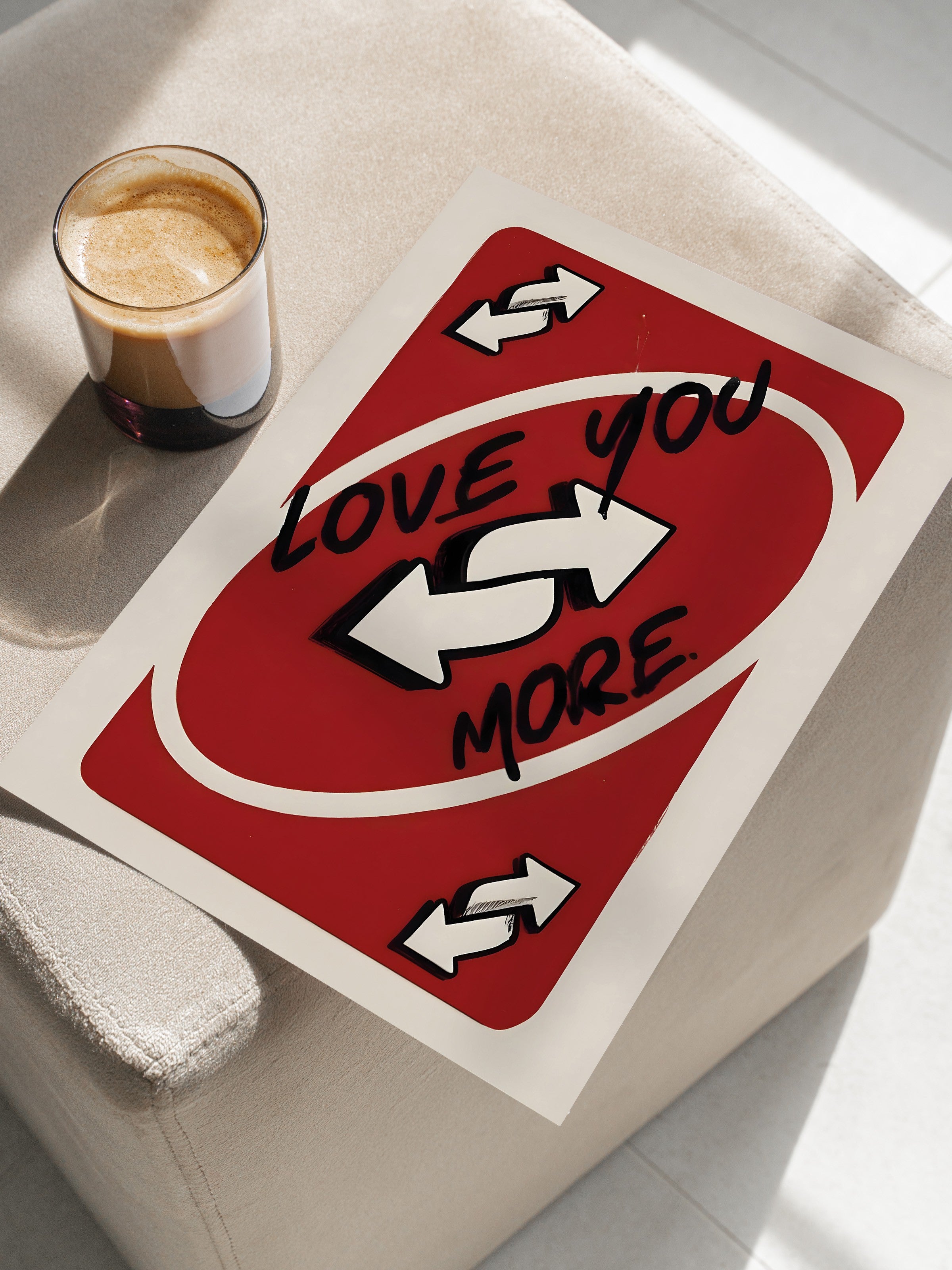 Çerçevesiz Poster, Love You More, Comfort Serisi Duvar Posteri, NO:108936