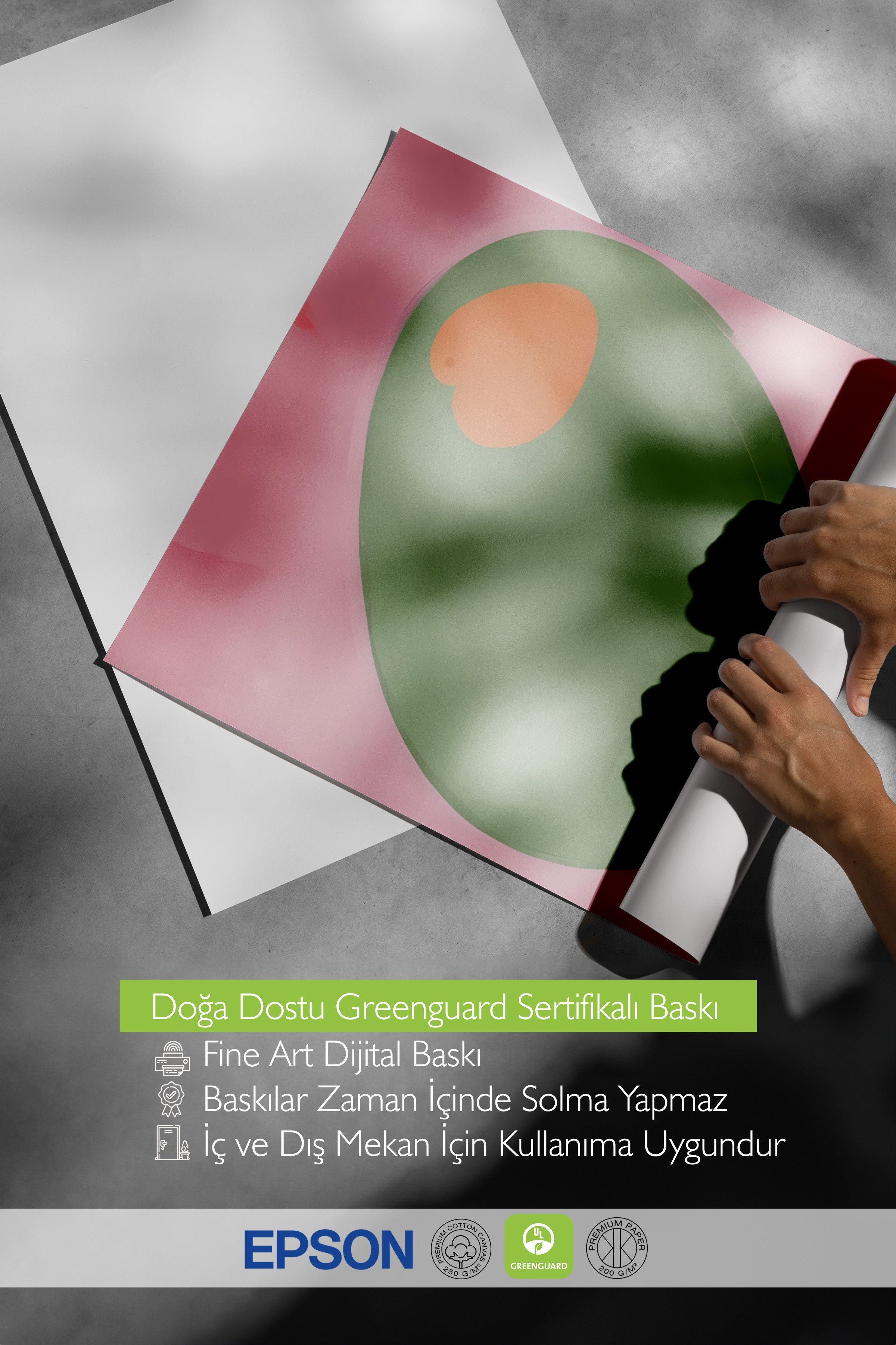 Çerçevesiz Poster, Olive You, Comfort Serisi Mutfak Duvar Posteri, NO:109143