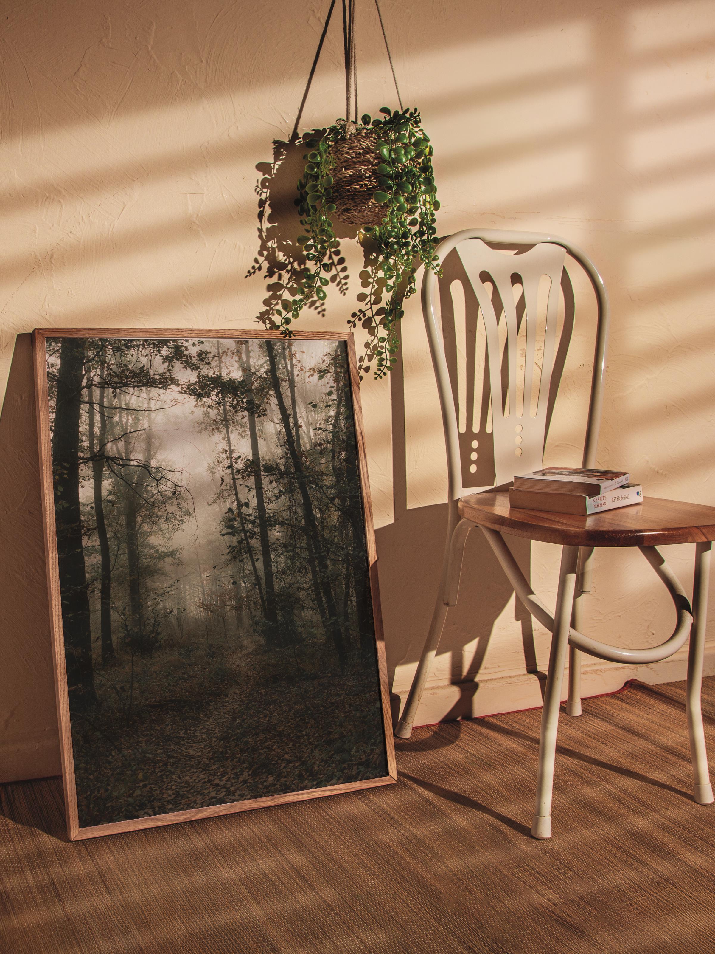 Çerçevesiz Poster Orman No:15, Fotoğraf Baskısı, Salon, Mutfak, Oturma Odası, Hol Duvar Dekoru Poster