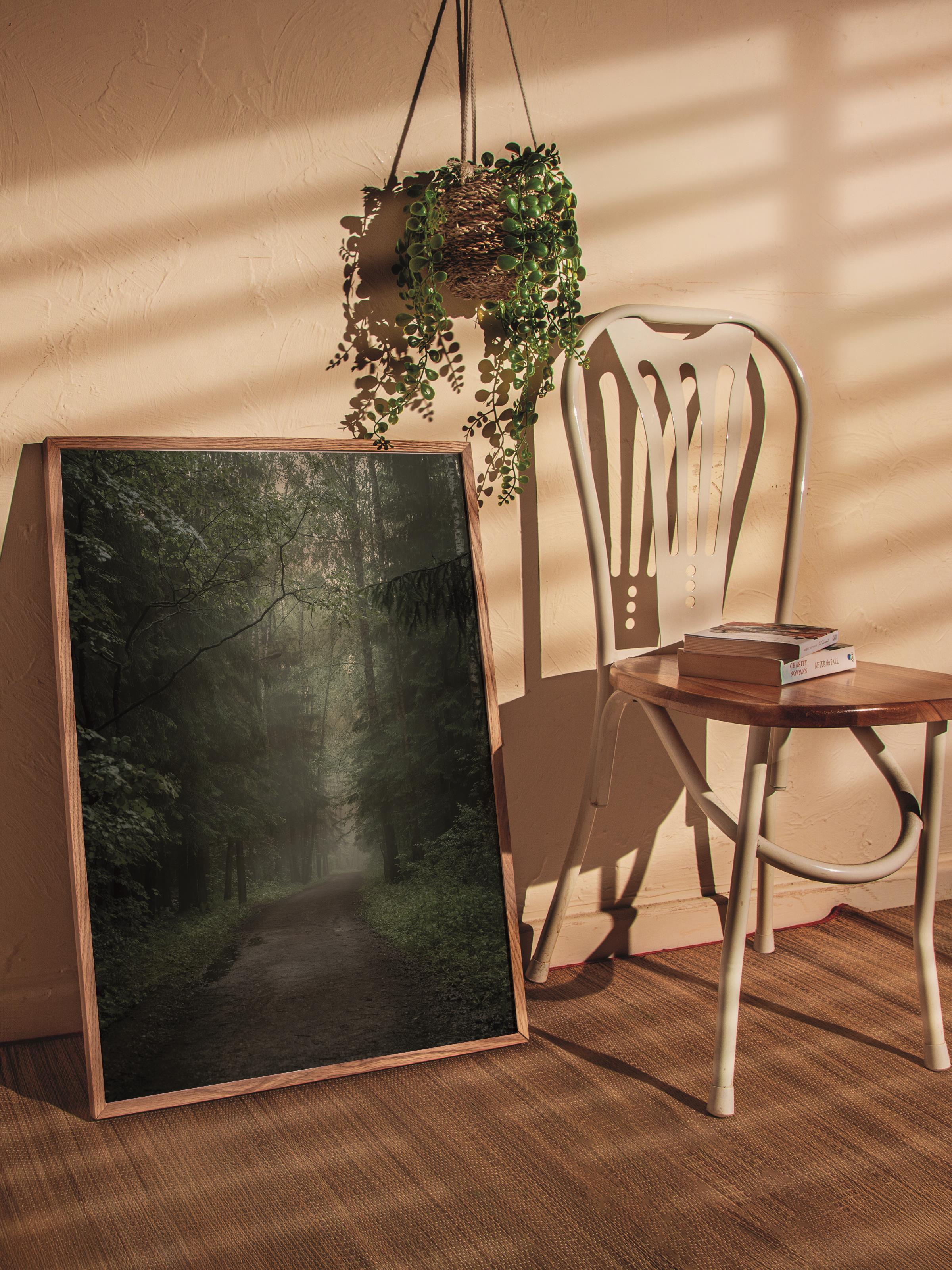 Çerçevesiz Poster Orman No:16, Fotoğraf Baskısı, Salon, Mutfak, Oturma Odası, Hol Duvar Dekoru Poster