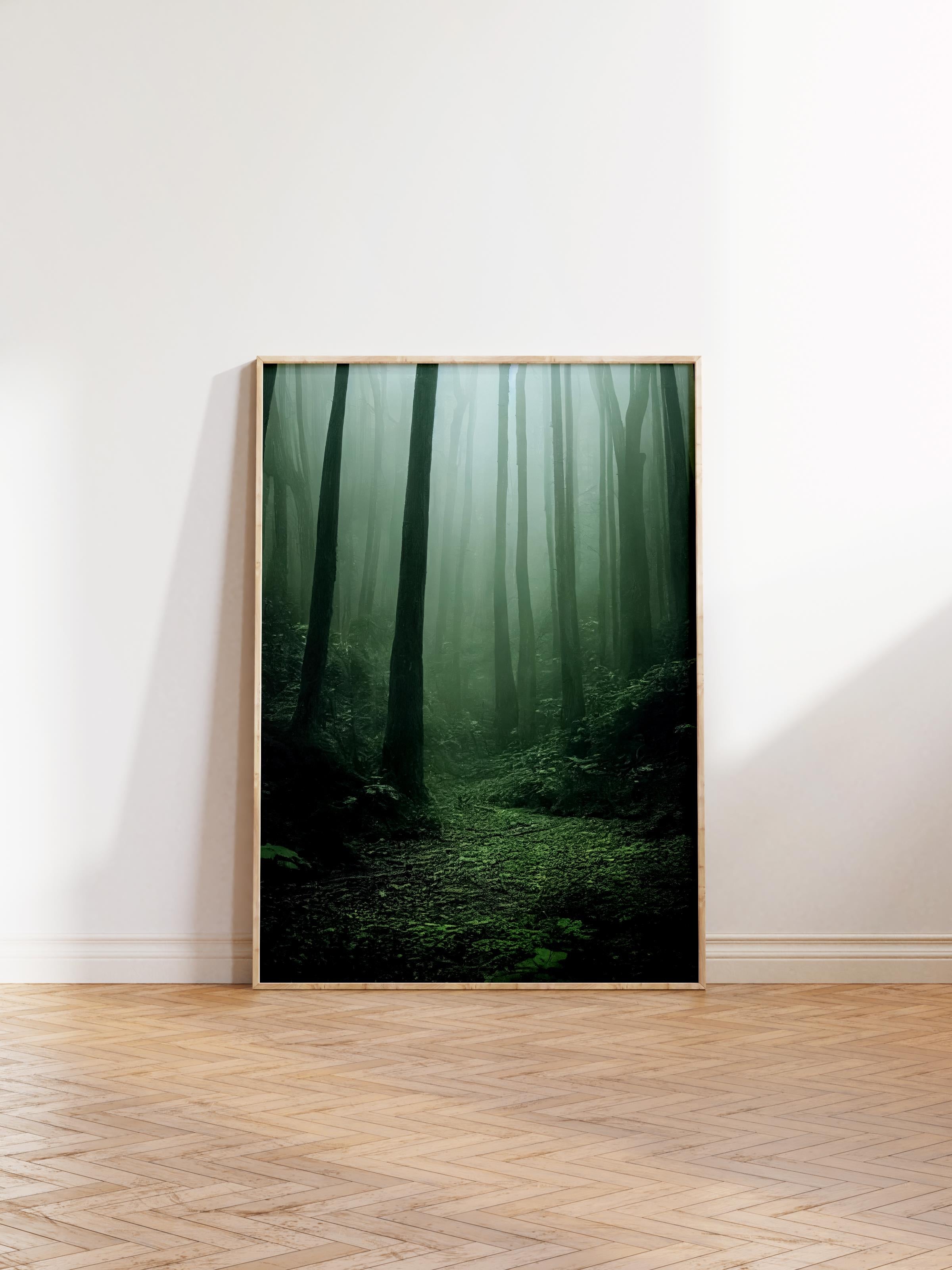 Çerçevesiz Poster Orman No:21, Fotoğraf Baskısı, Salon, Mutfak, Oturma Odası, Hol Duvar Dekoru Poster
