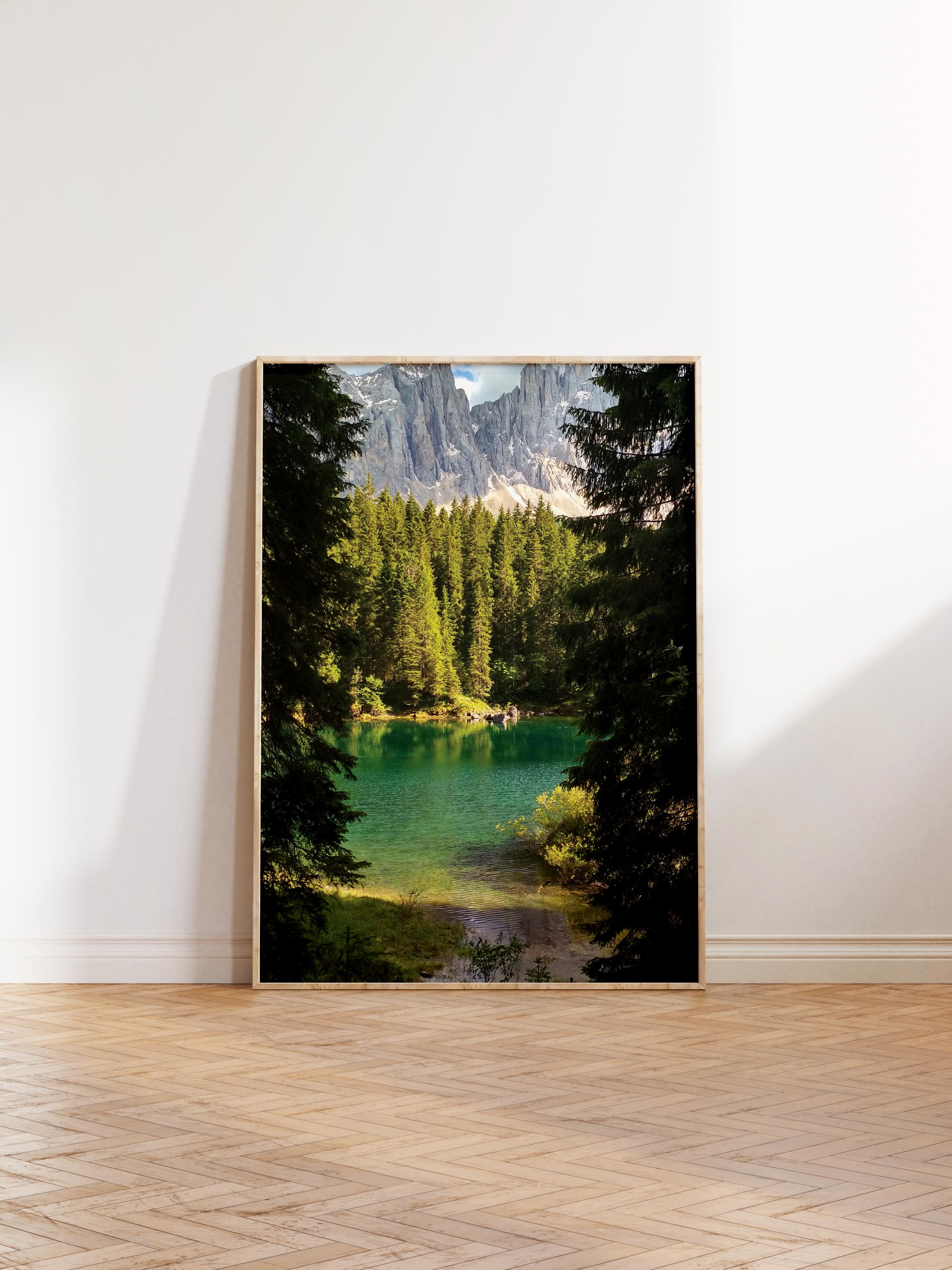 Çerçevesiz Poster Orman No:24, Fotoğraf Baskısı, Salon, Mutfak, Oturma Odası, Hol Duvar Dekoru Poster