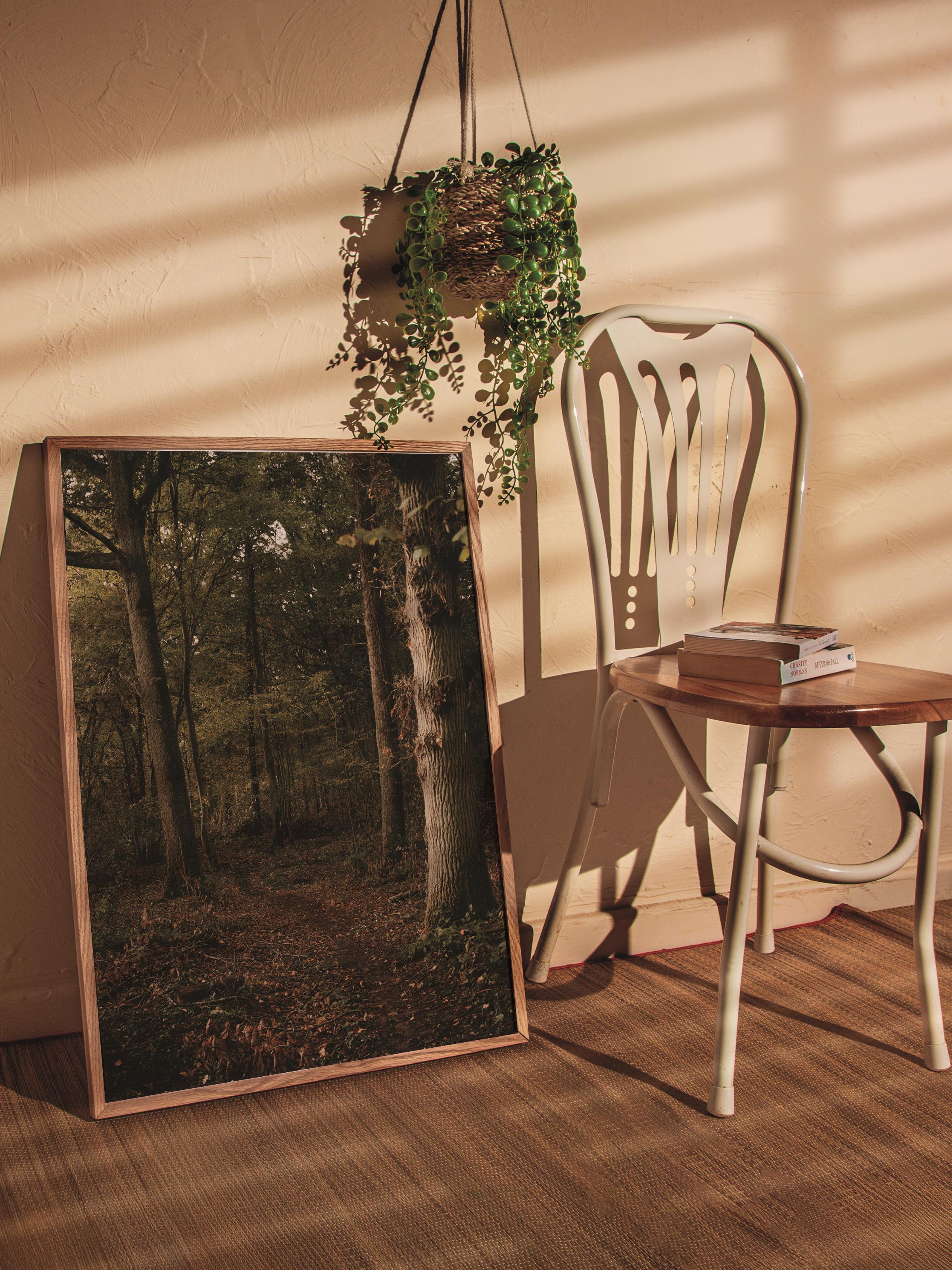 Çerçevesiz Poster Orman No:30, Fotoğraf Baskısı, Salon, Mutfak, Oturma Odası, Hol Duvar Dekoru Poster