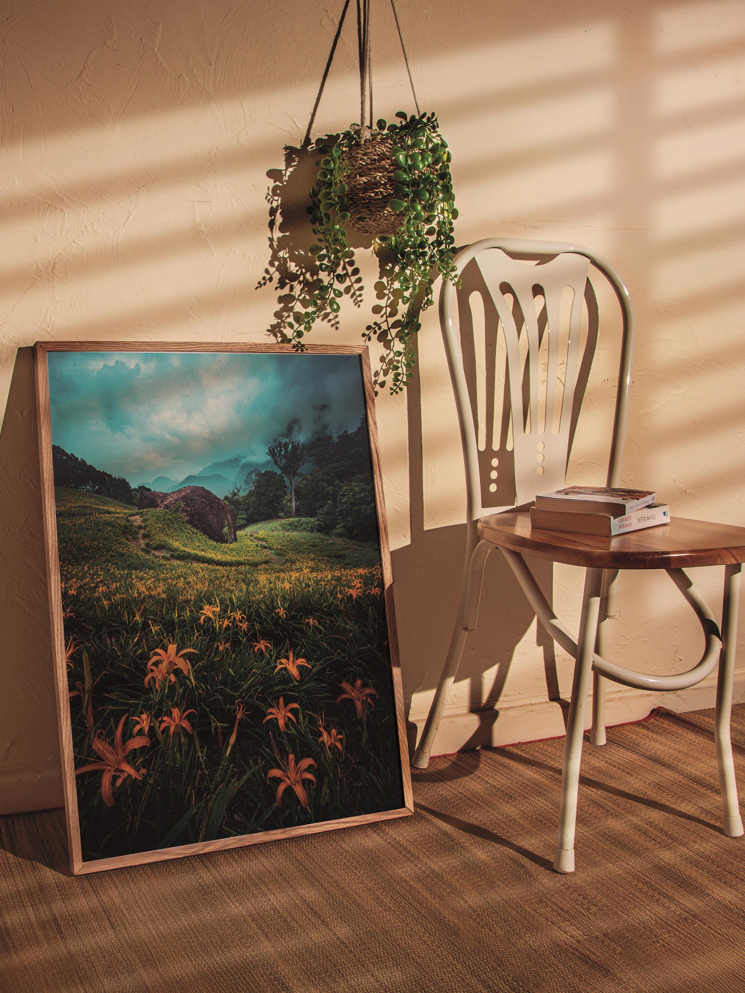 Çerçevesiz Poster Orman No:38, Fotoğraf Baskısı, Salon, Mutfak, Oturma Odası, Hol Duvar Dekoru Poster