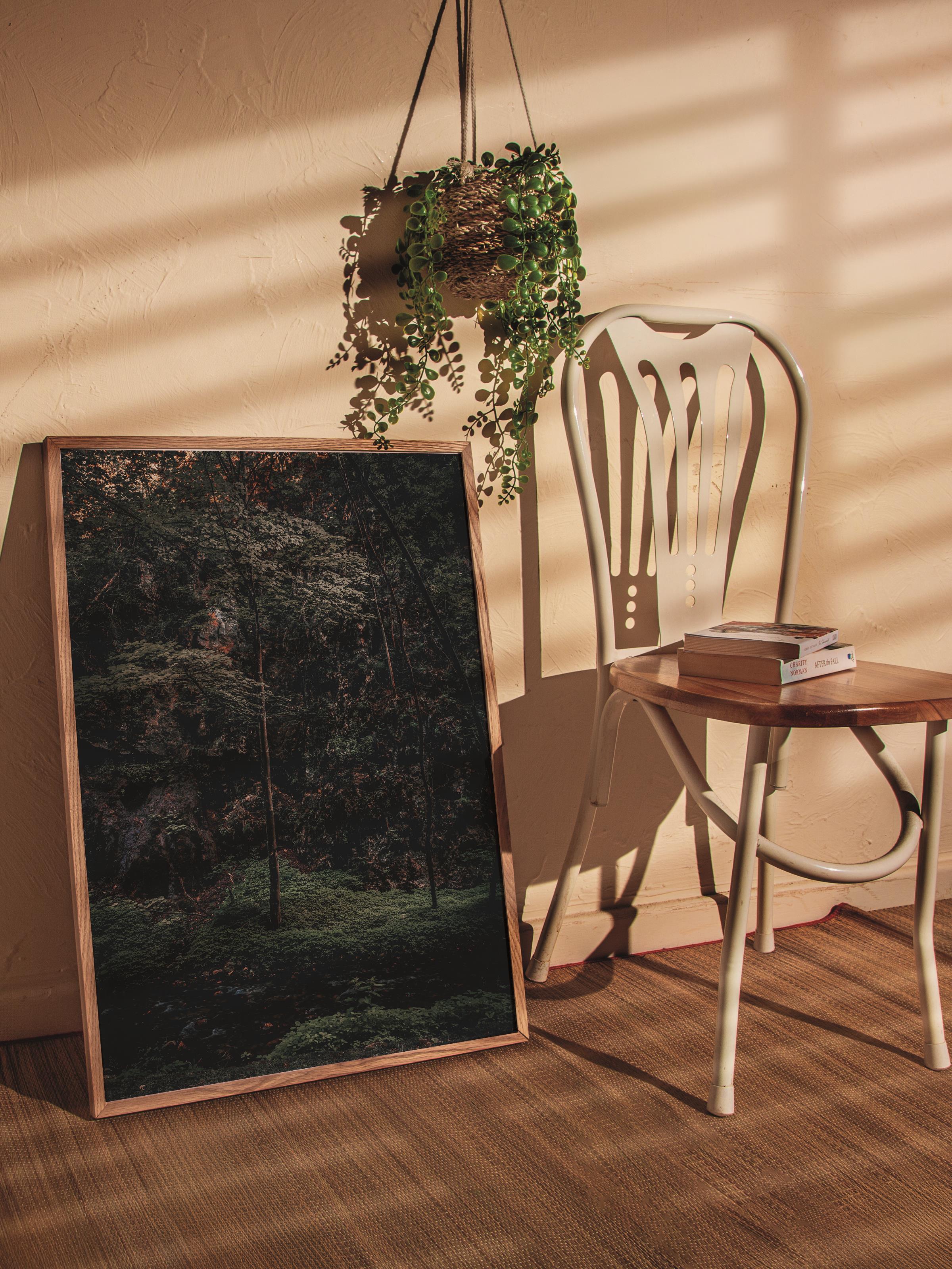 Çerçevesiz Poster Orman No:39, Fotoğraf Baskısı, Salon, Mutfak, Oturma Odası, Hol Duvar Dekoru Poster
