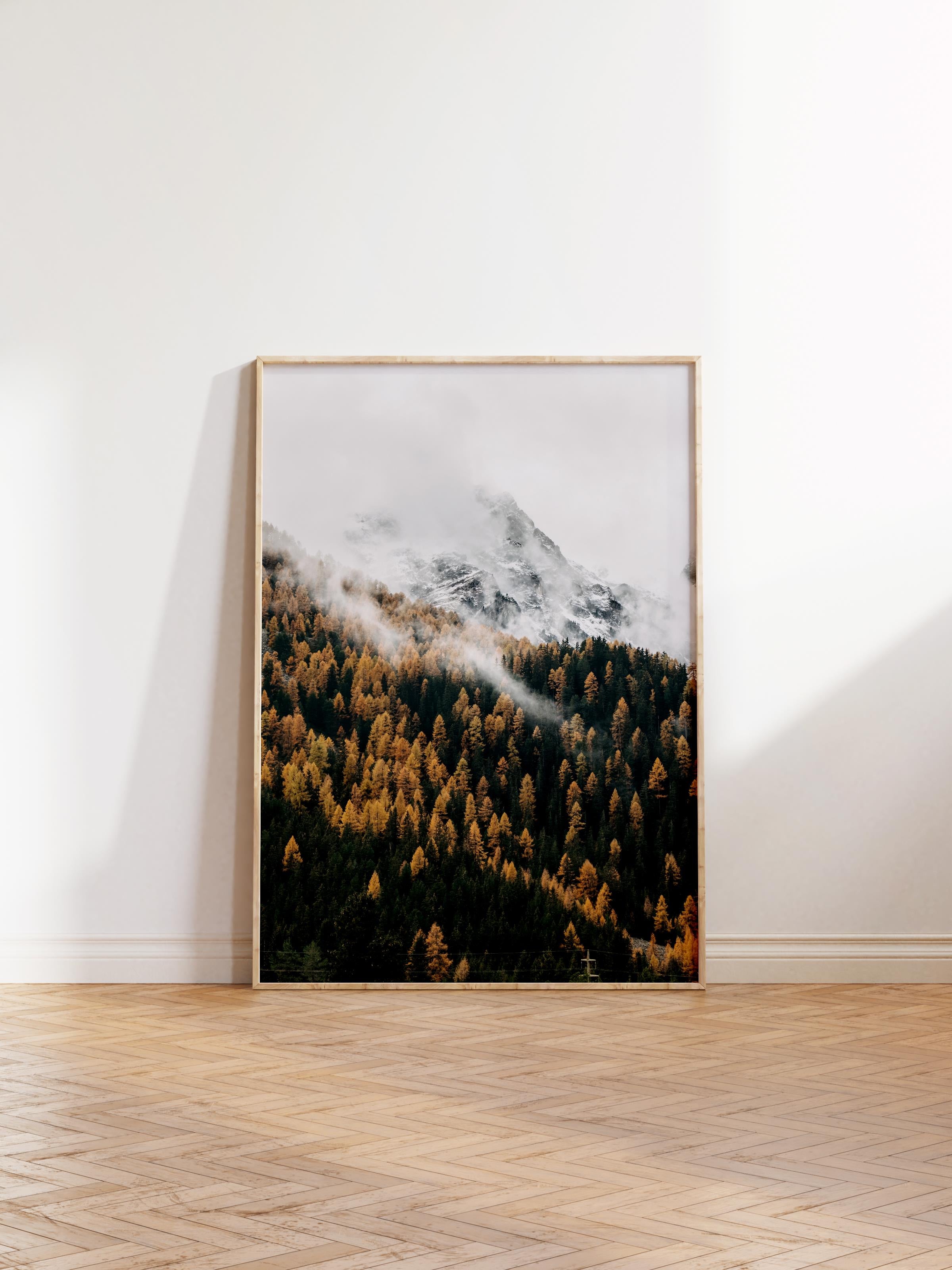 Çerçevesiz Poster Orman No:42, Fotoğraf Baskısı, Salon, Mutfak, Oturma Odası, Hol Duvar Dekoru Poster