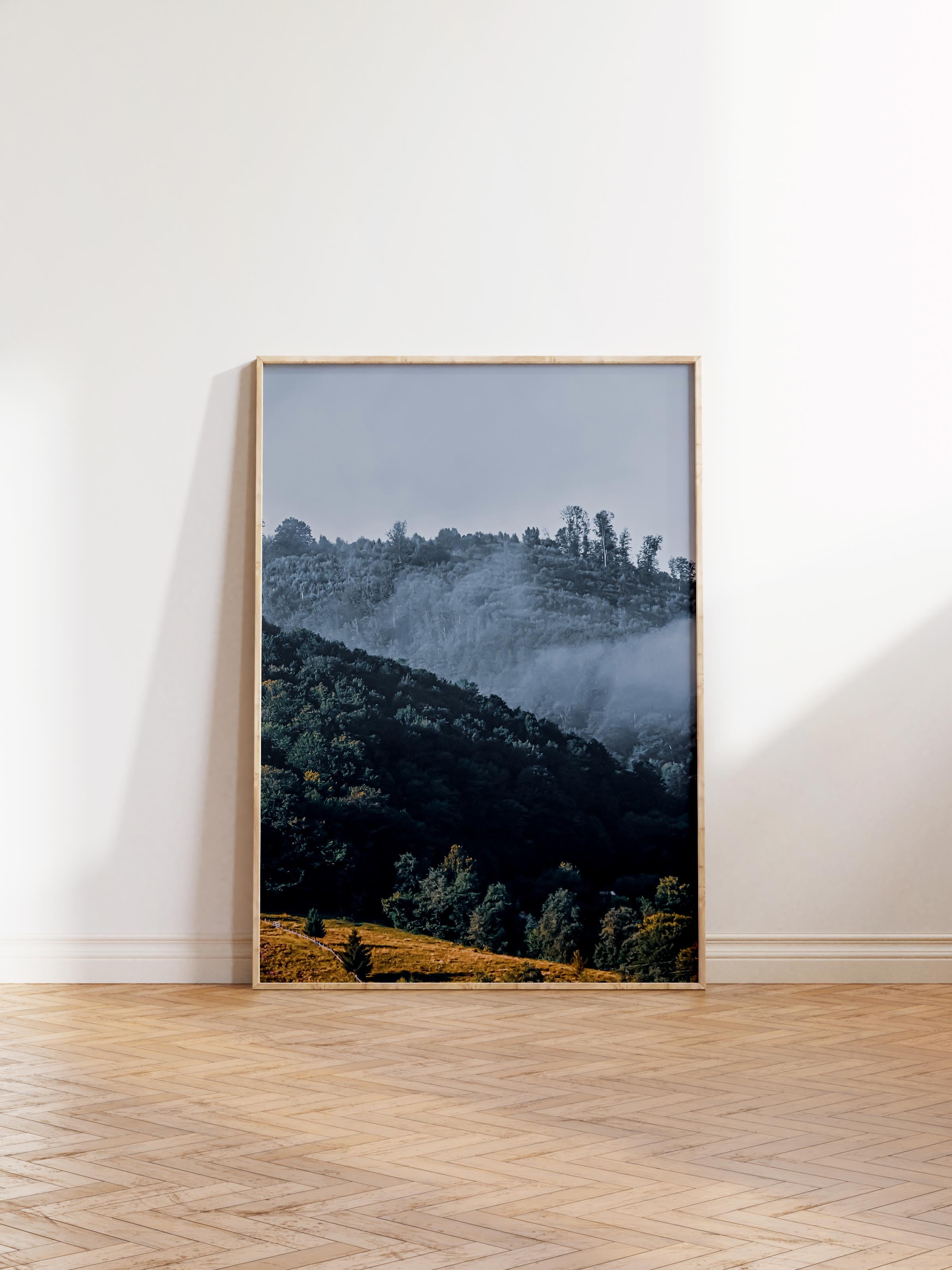 Çerçevesiz Poster Orman No:43, Fotoğraf Baskısı, Salon, Mutfak, Oturma Odası, Hol Duvar Dekoru Poster