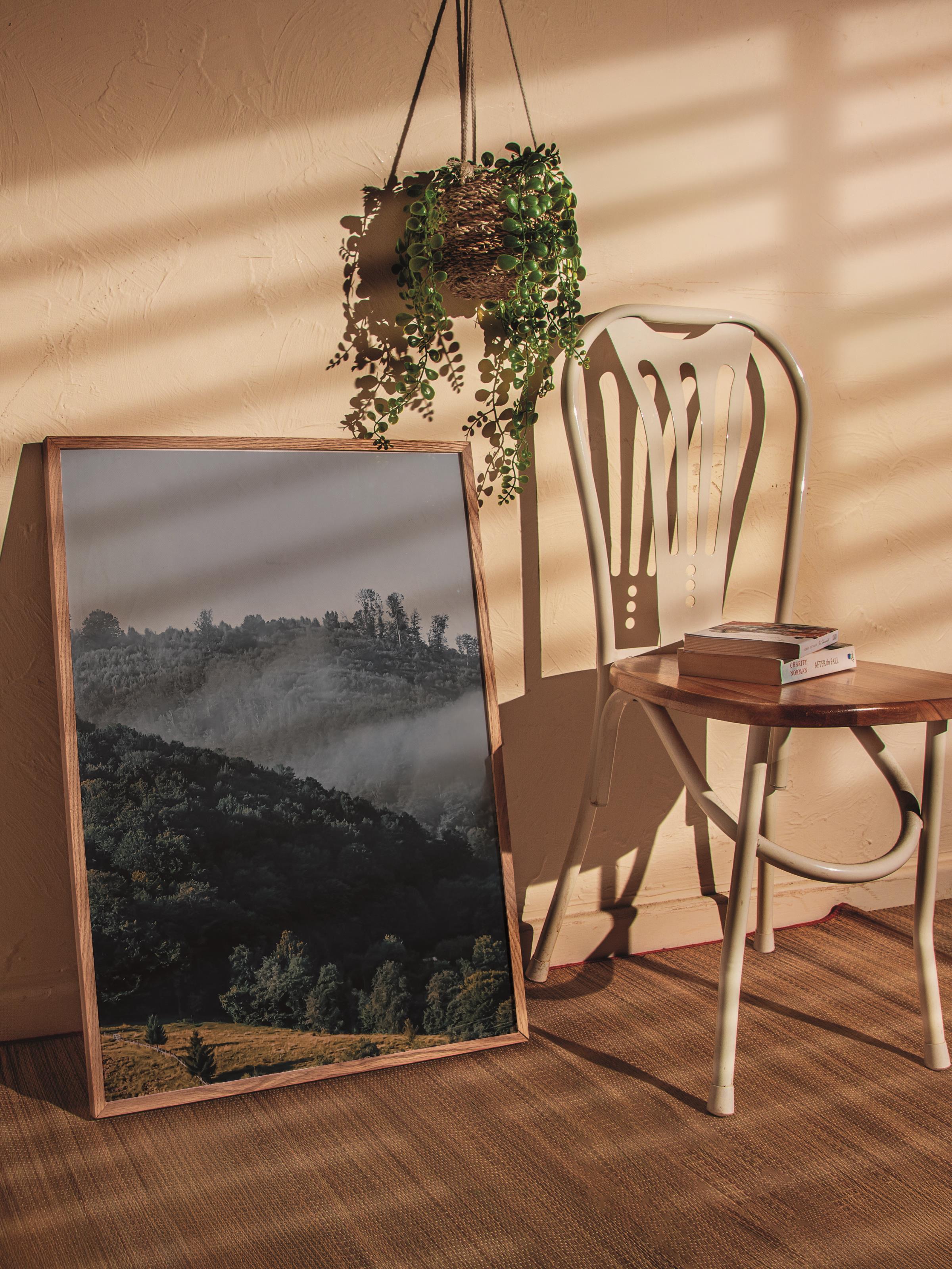 Çerçevesiz Poster Orman No:43, Fotoğraf Baskısı, Salon, Mutfak, Oturma Odası, Hol Duvar Dekoru Poster