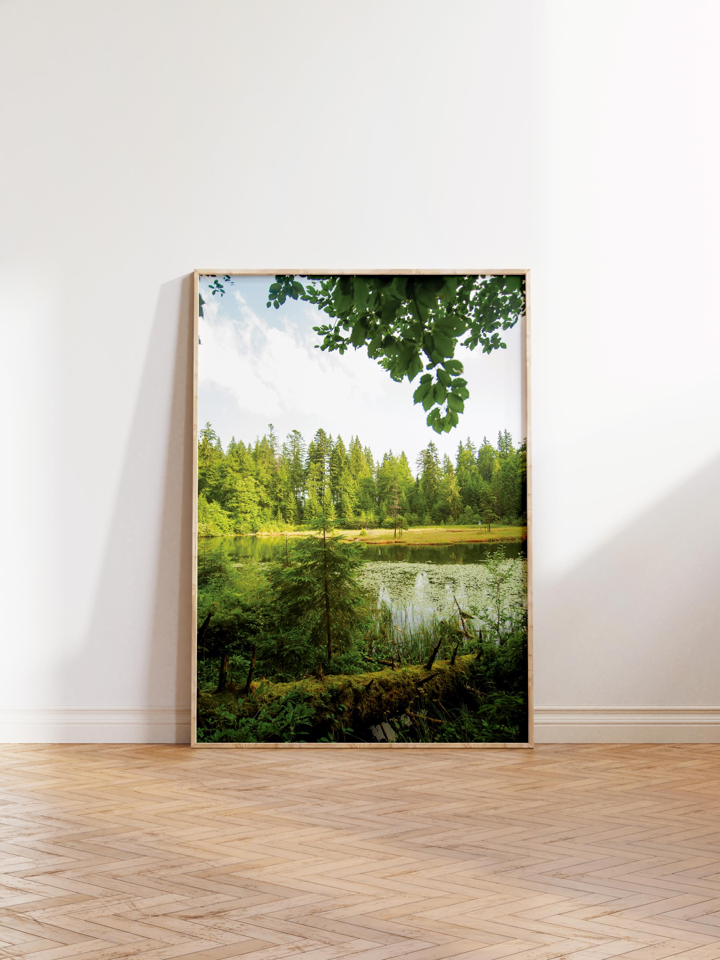 Çerçevesiz Poster Orman No:5, Fotoğraf Baskısı, Salon, Mutfak, Oturma Odası, Hol Duvar Dekoru Poster
