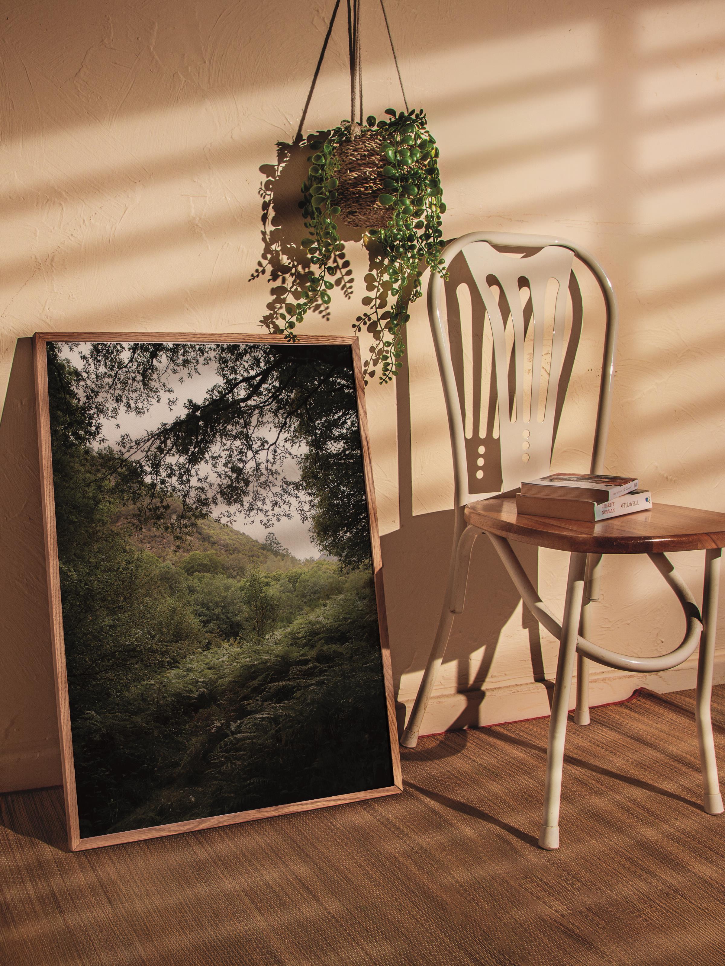 Çerçevesiz Poster Orman No:7, Fotoğraf Baskısı, Salon, Mutfak, Oturma Odası, Hol Duvar Dekoru Poster