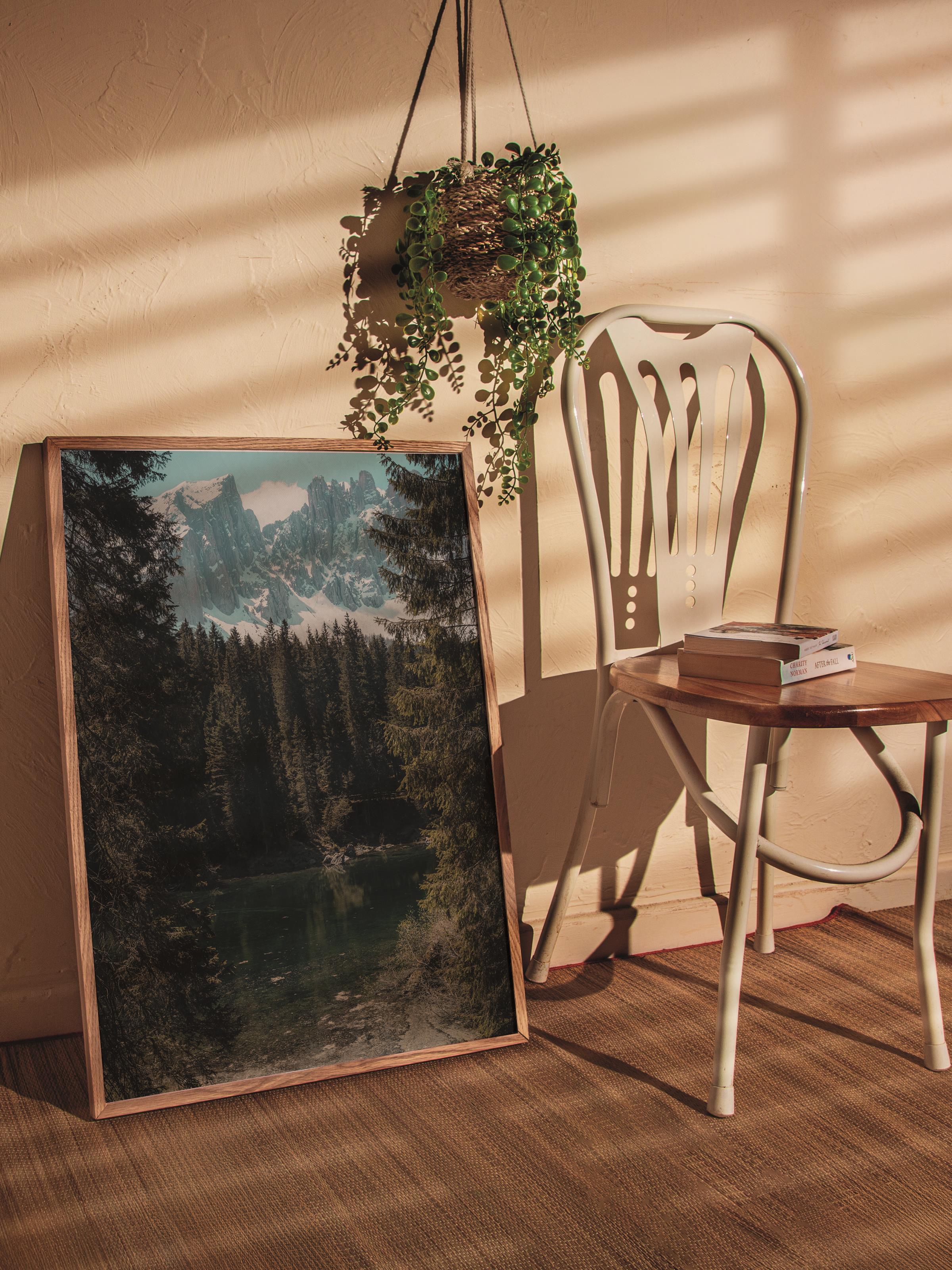 Çerçevesiz Poster Orman No:8, Fotoğraf Baskısı, Salon, Mutfak, Oturma Odası, Hol Duvar Dekoru Poster