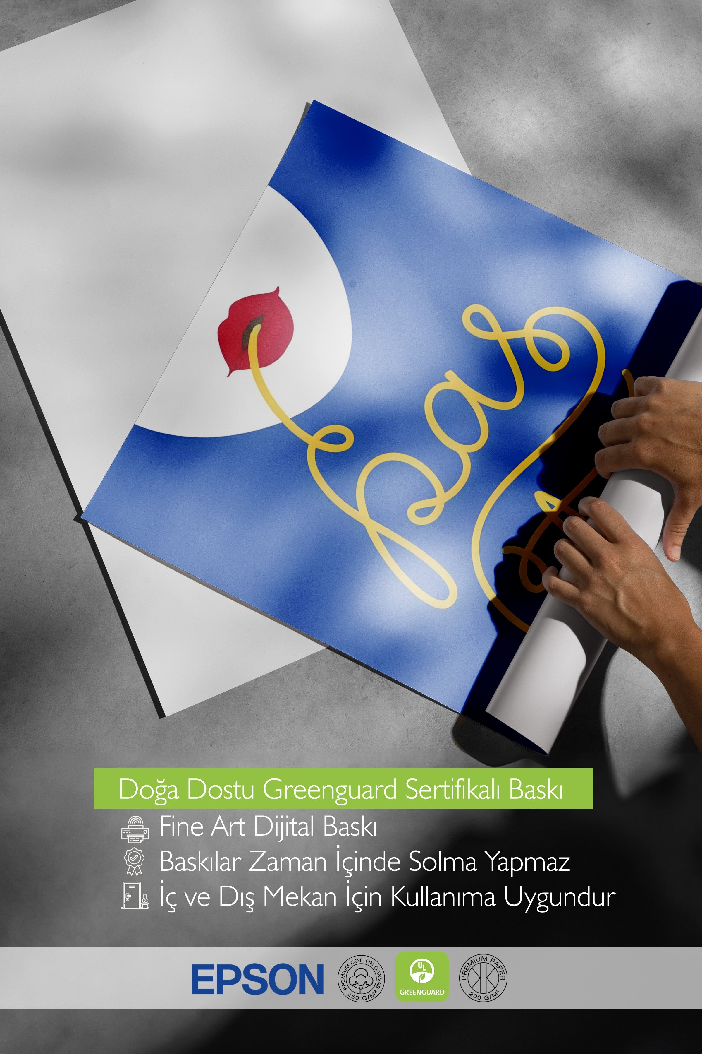 Çerçevesiz Poster, Pasta, Comfort Serisi Mutfak Duvar Posteri, NO:109160