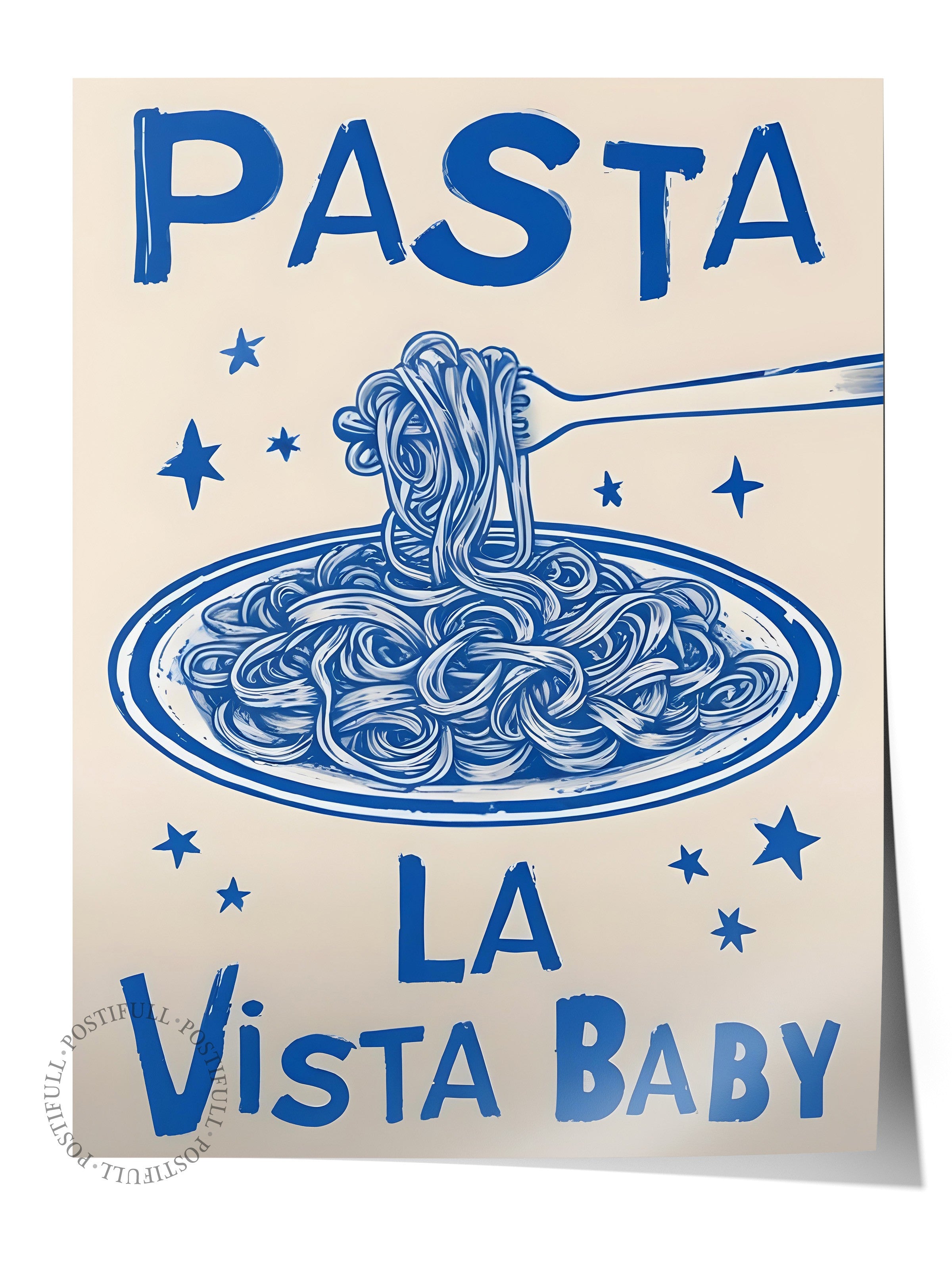 Çerçevesiz Poster, Pasta La Vista Baby, Comfort Serisi Mutfak Duvar Posteri, NO:109117