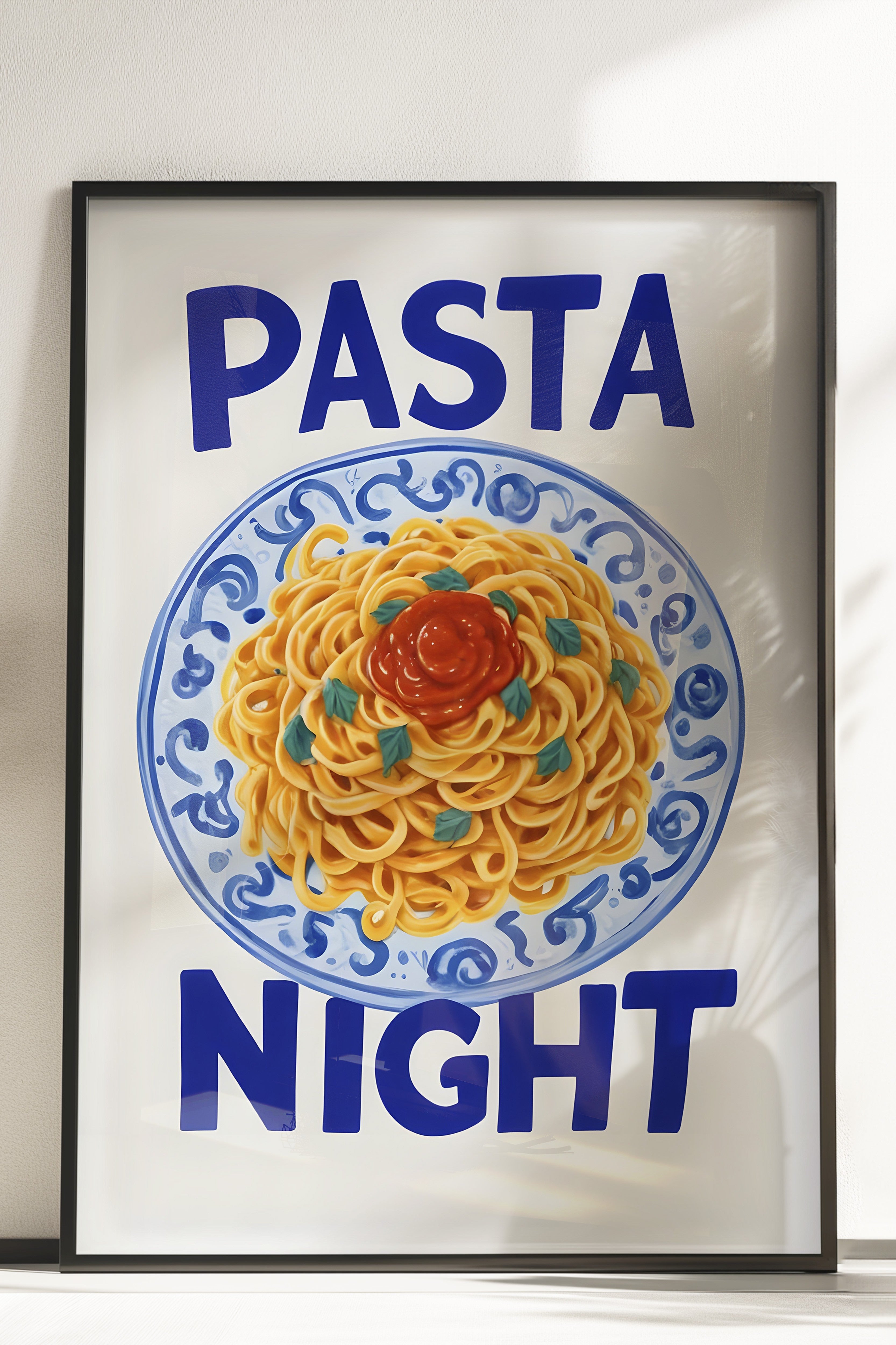 Çerçevesiz Poster, Pasta Night, Comfort Serisi Mutfak Duvar Posteri, NO:109082