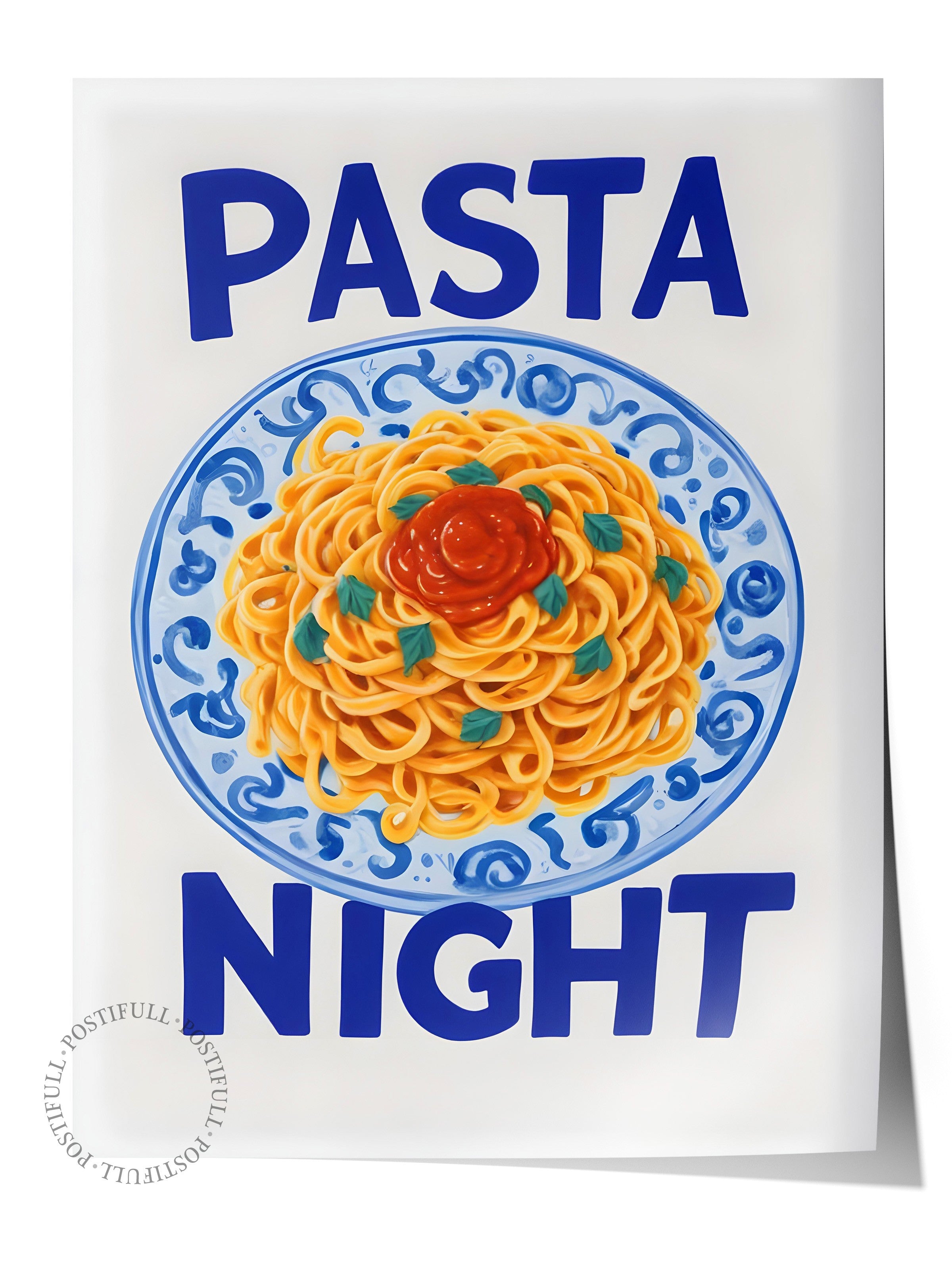 Çerçevesiz Poster, Pasta Night, Comfort Serisi Mutfak Duvar Posteri, NO:109082