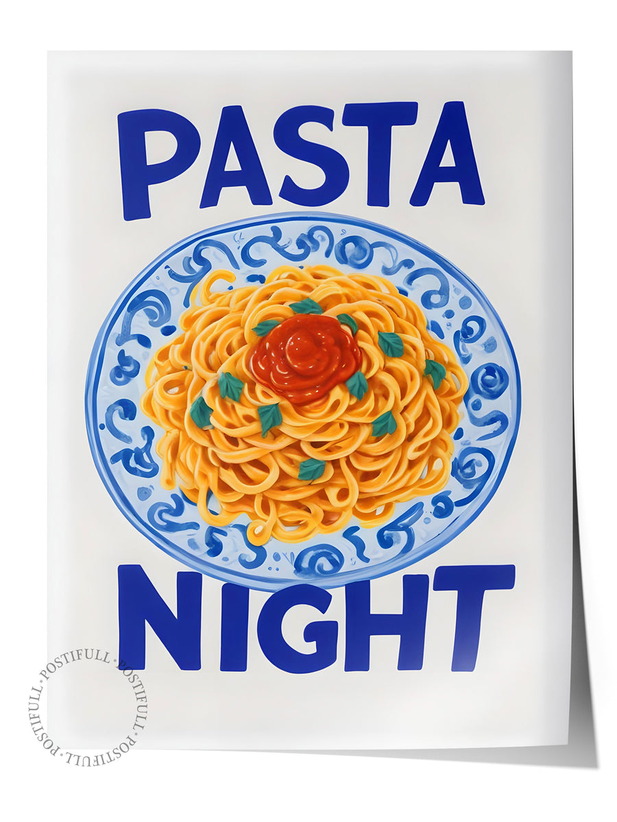 Çerçevesiz Poster, Pasta Night, Comfort Serisi Mutfak Duvar Posteri, NO:109082