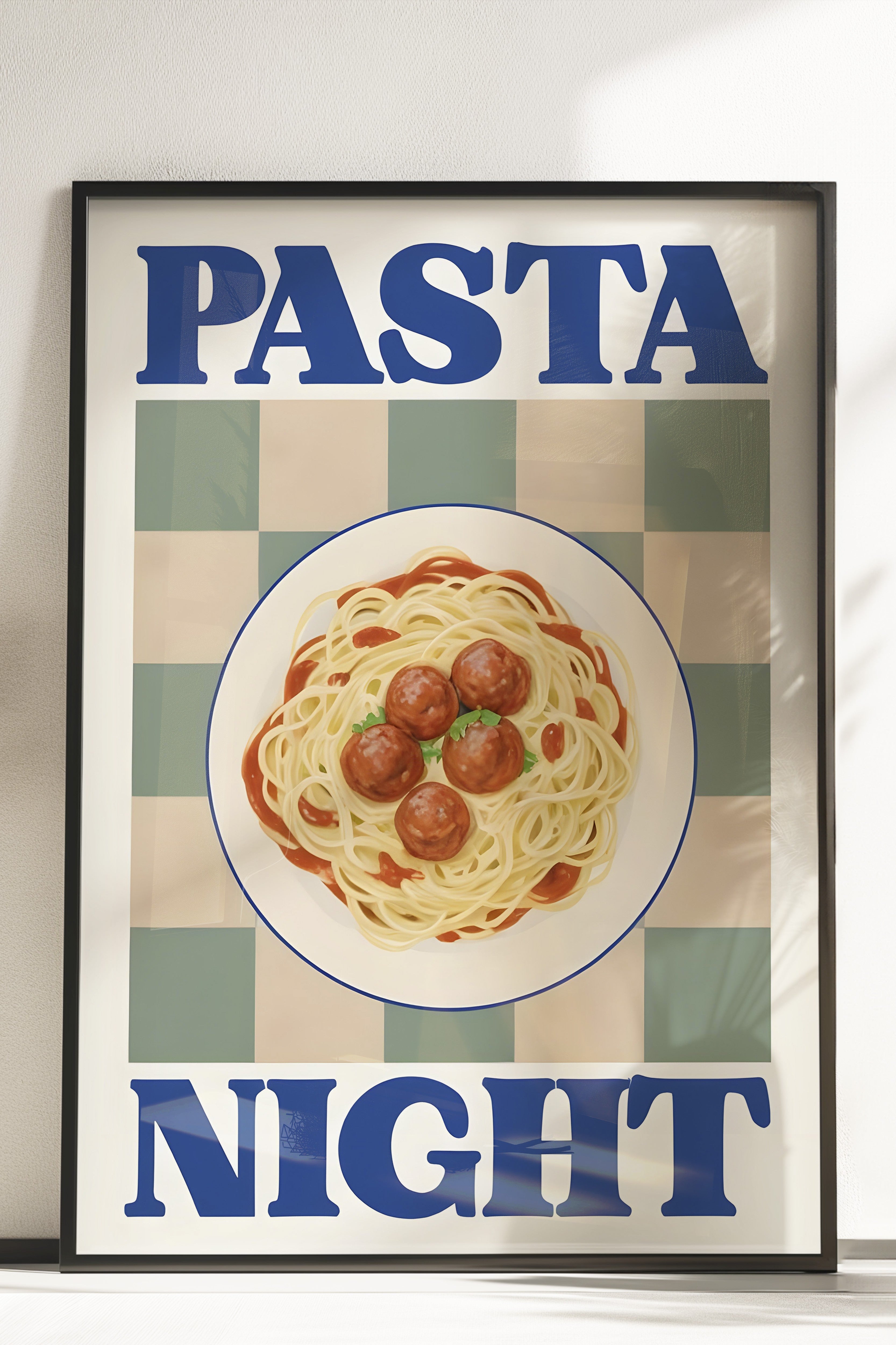 Çerçevesiz Poster, Pasta Night, Comfort Serisi Mutfak Duvar Posteri, NO:109091