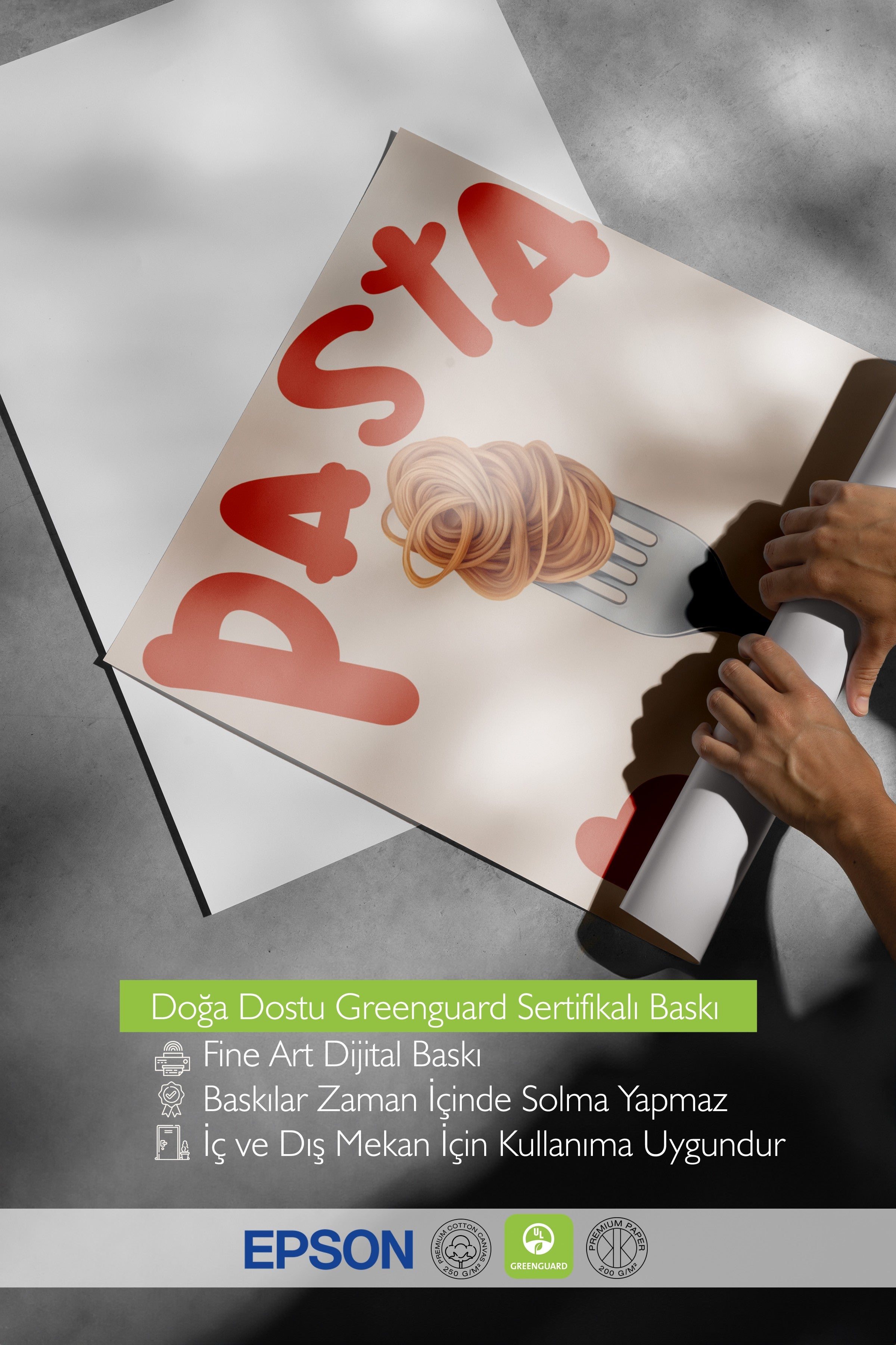 Çerçevesiz Poster, Pasta Party, Comfort Serisi Mutfak Duvar Posteri, NO:109056
