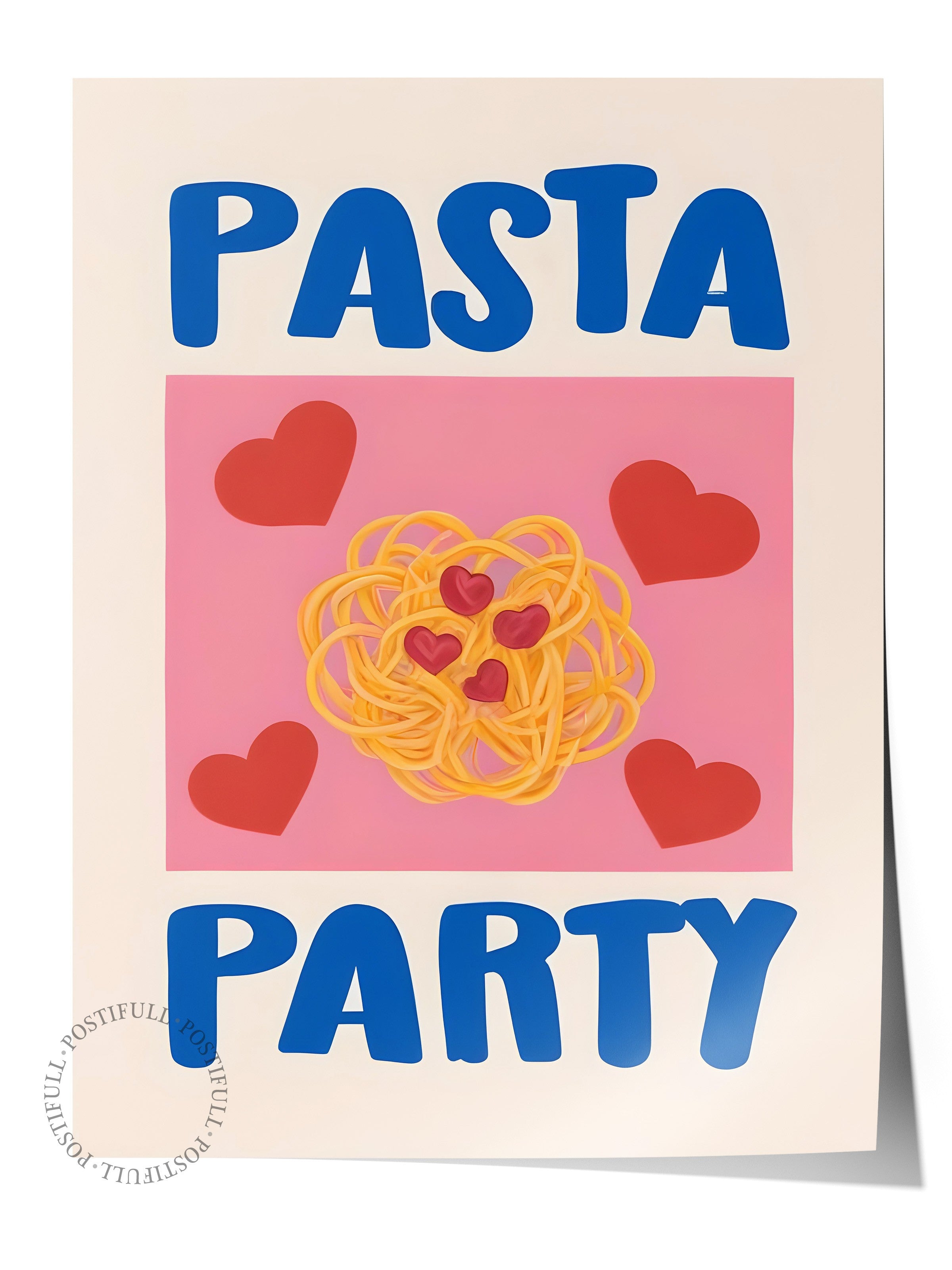 Çerçevesiz Poster, Pasta Party, Comfort Serisi Mutfak Duvar Posteri, NO:109124