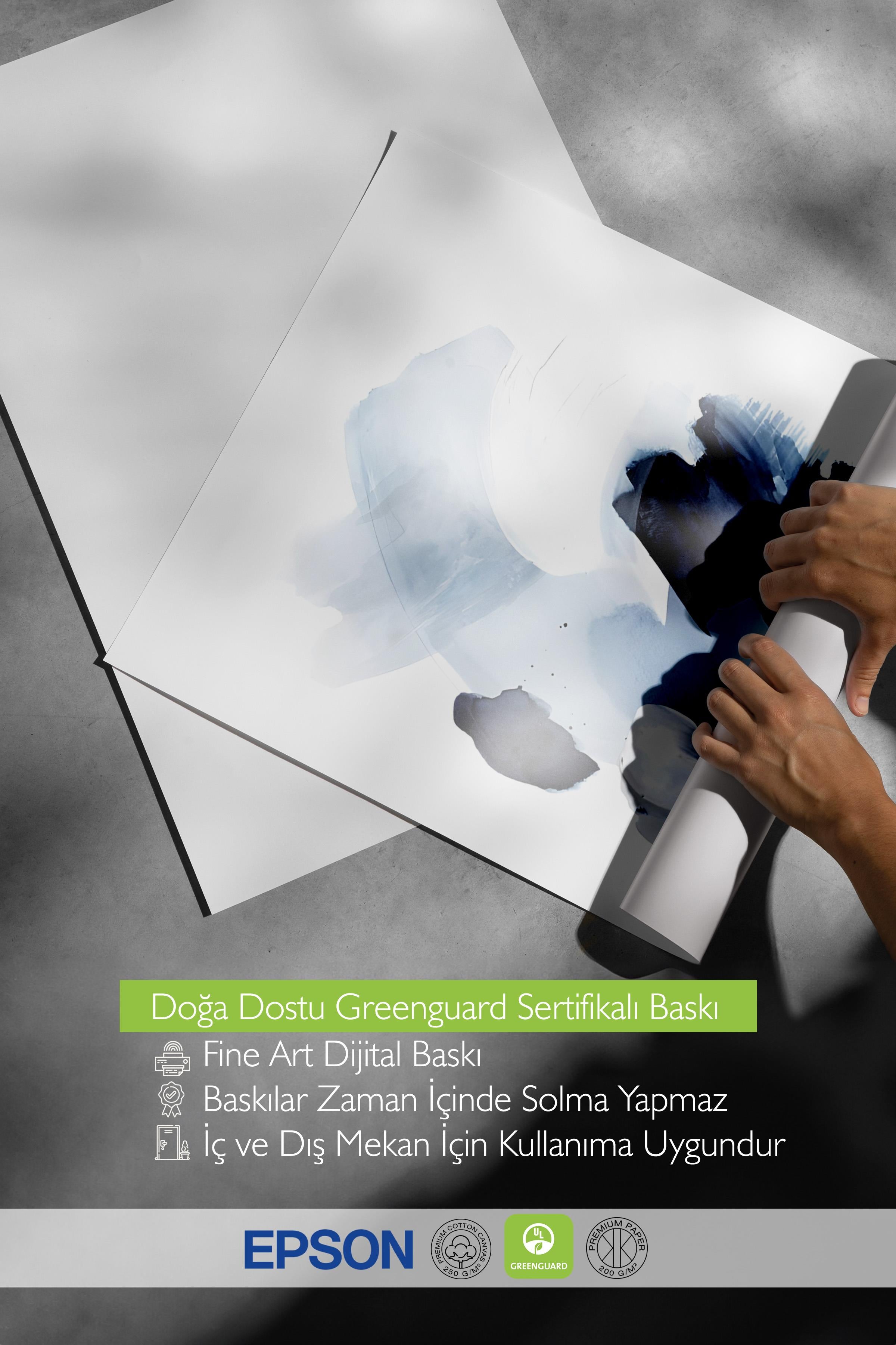 Çerçevesiz Poster, Sanatsal Tasarım Duvar Posteri, Watercolor Blues Poster, NO:108574