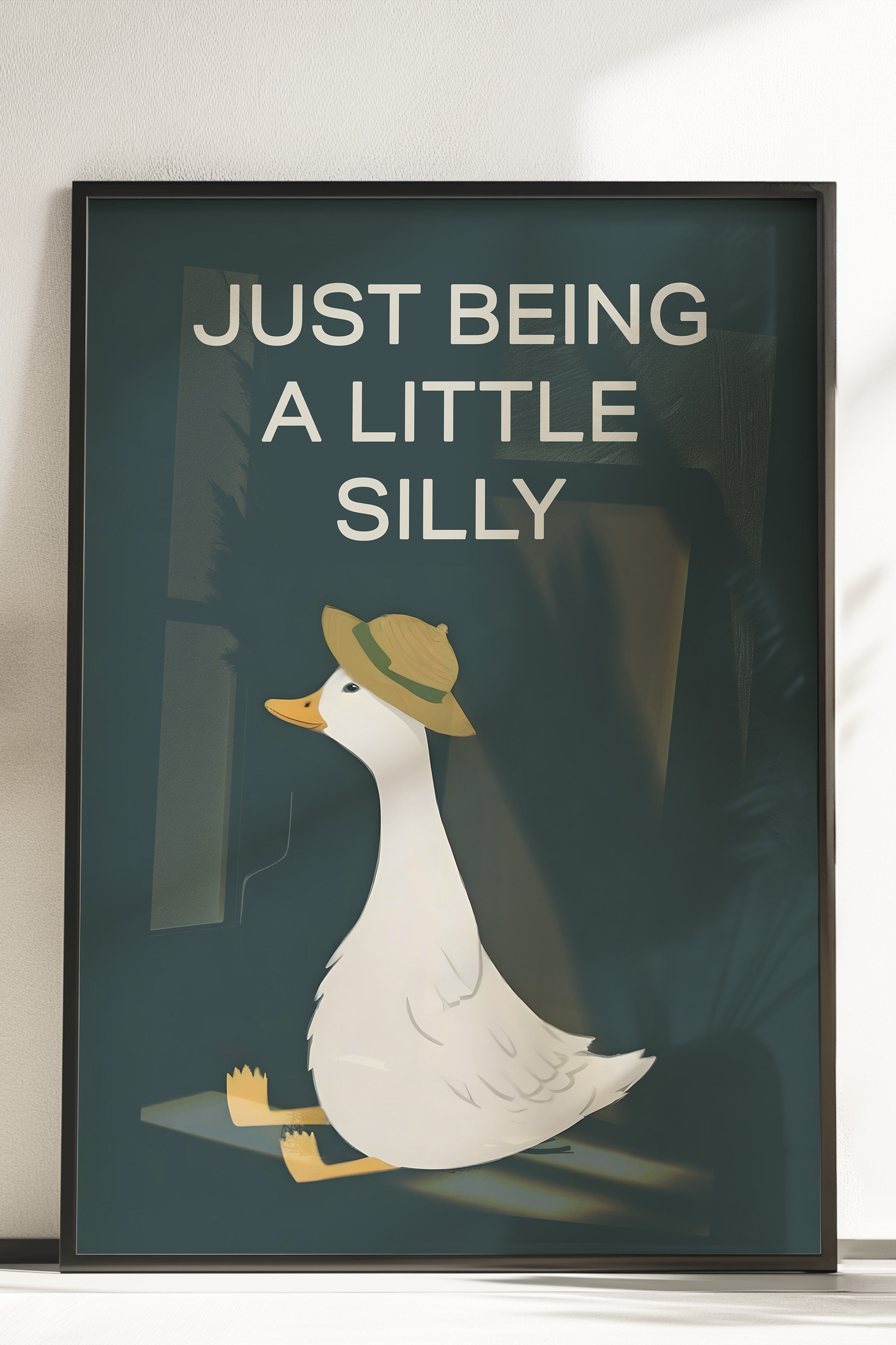 Çerçevesiz Poster, Silly Goose , Comfort Serisi Duvar Posteri, NO:108948