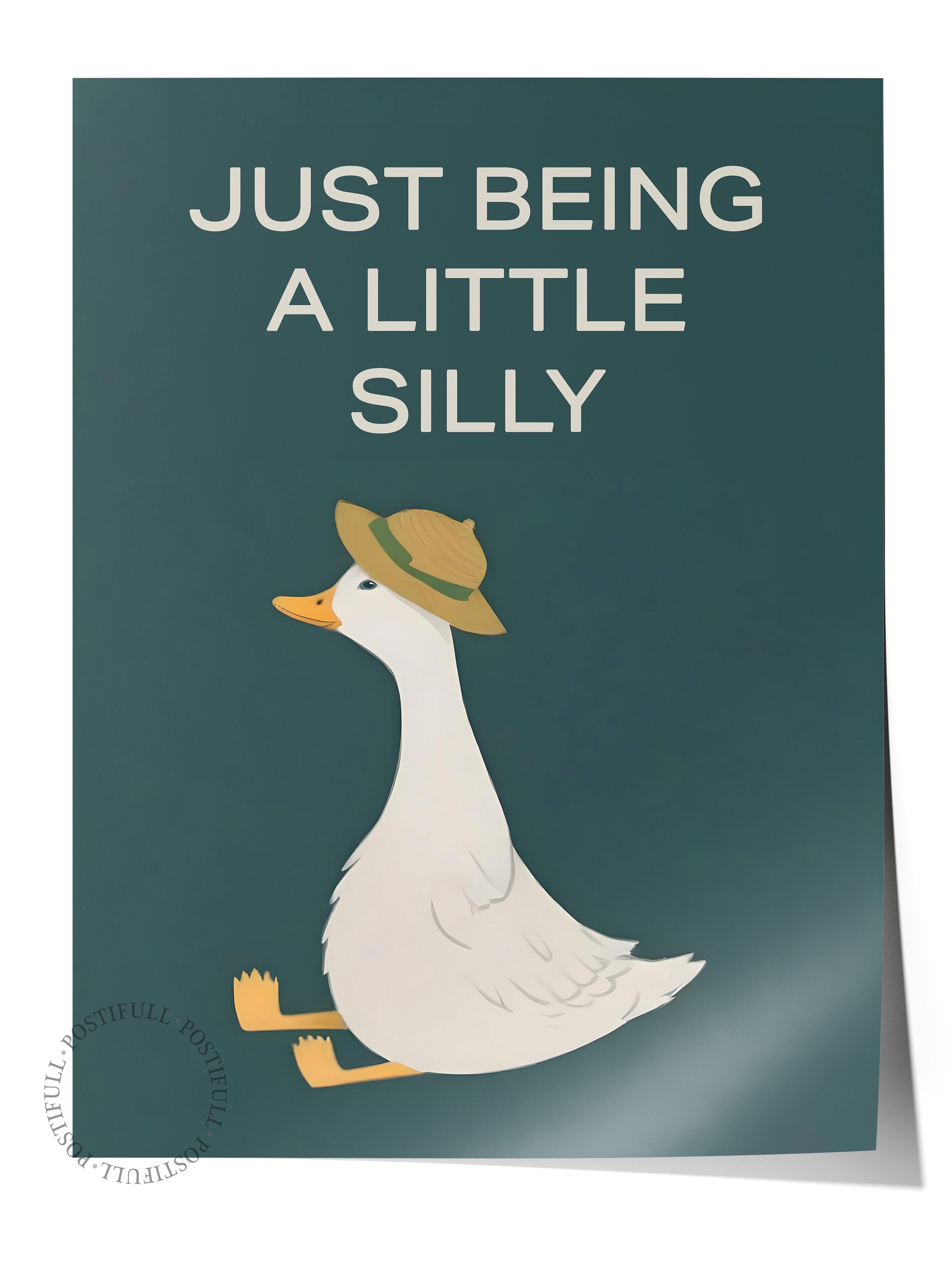 Çerçevesiz Poster, Silly Goose , Comfort Serisi Duvar Posteri, NO:108948