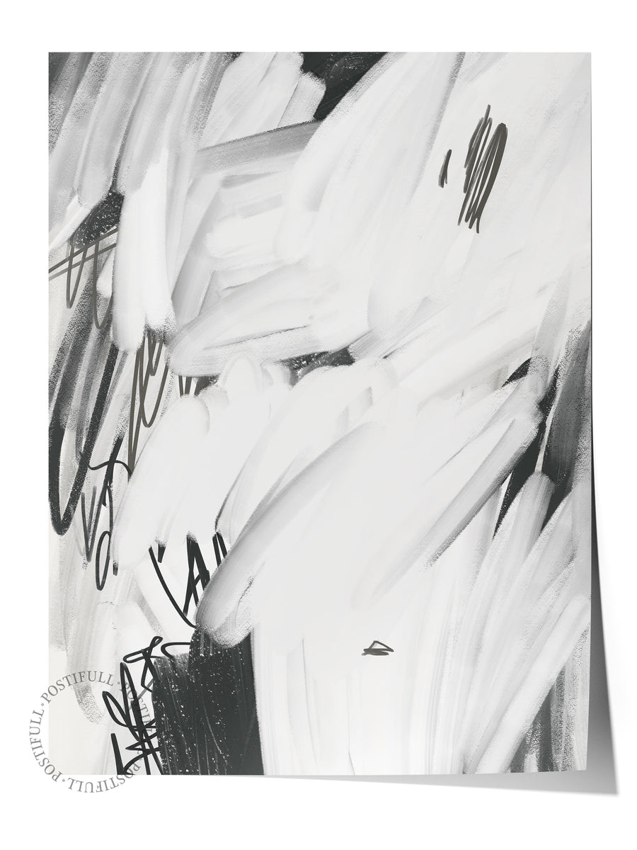 Çerçevesiz Poster Soyut İskandinav Serisi, Soyut Duvar Posteri