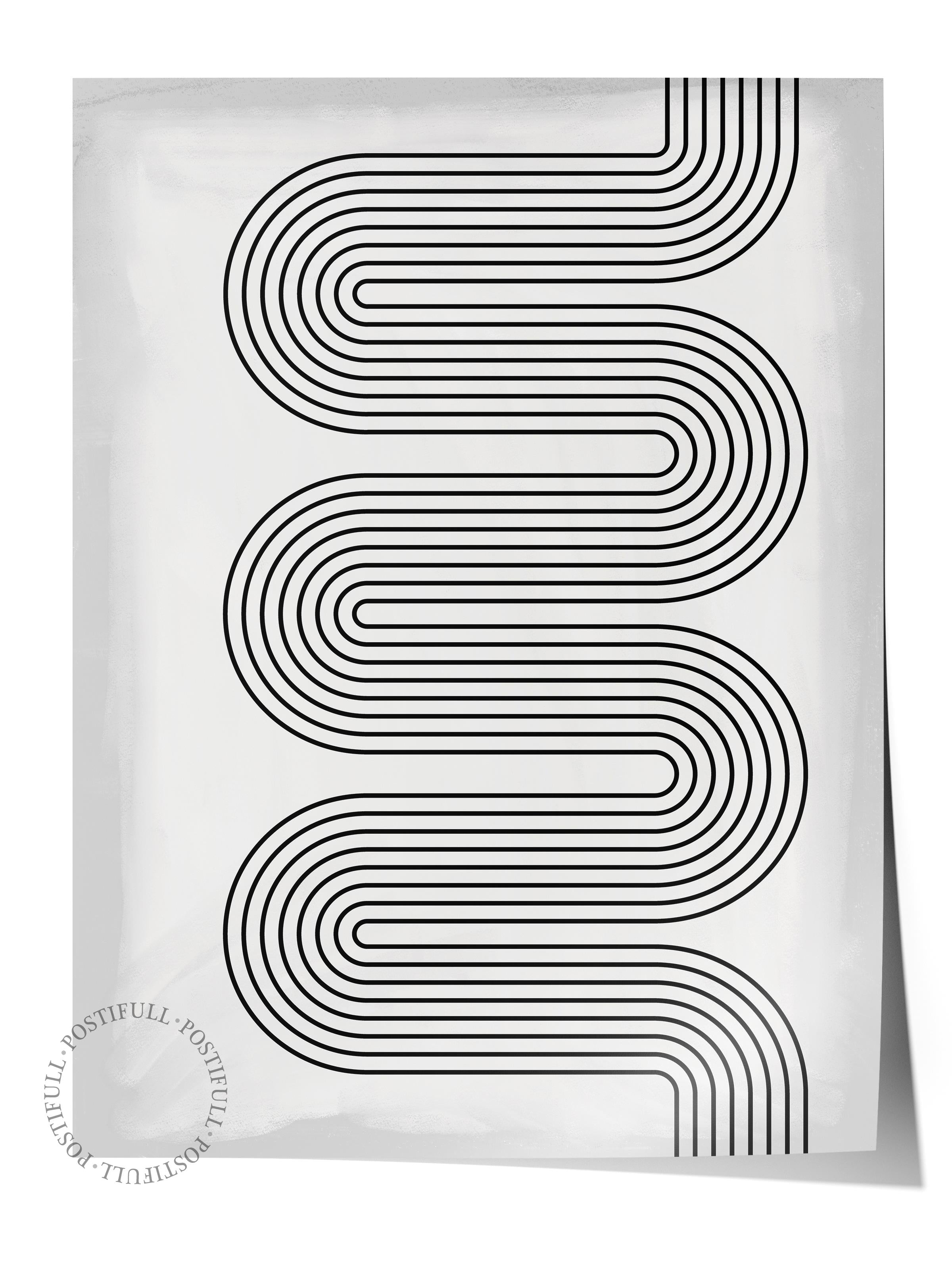 Çerçevesiz Poster Soyut İskandinav Serisi, Soyut Duvar Posteri