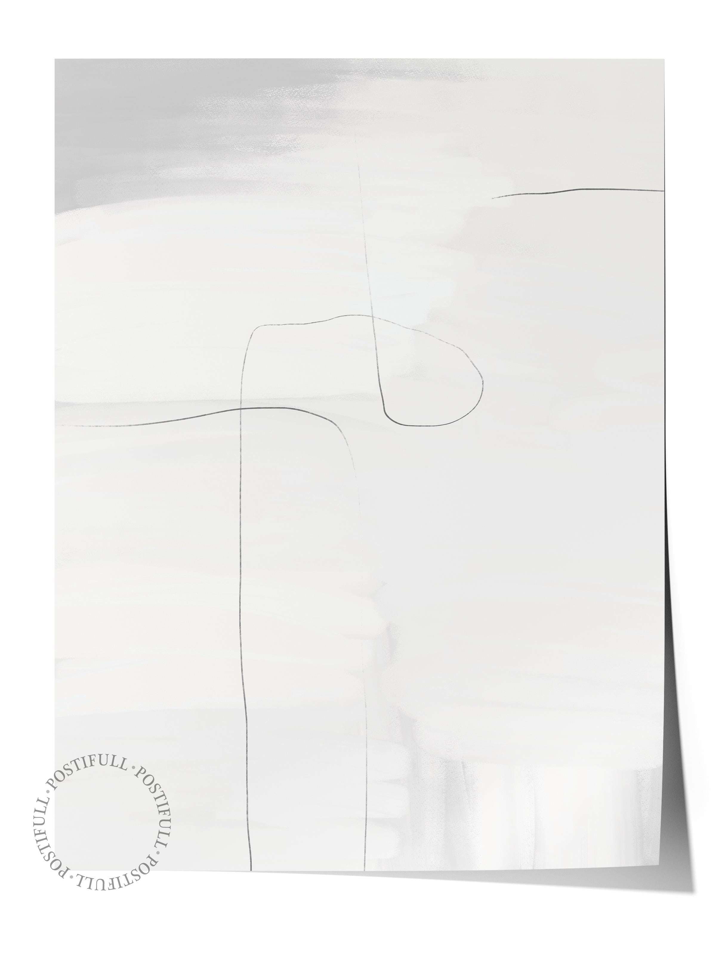 Çerçevesiz Poster Soyut İskandinav Serisi, Soyut Duvar Posteri