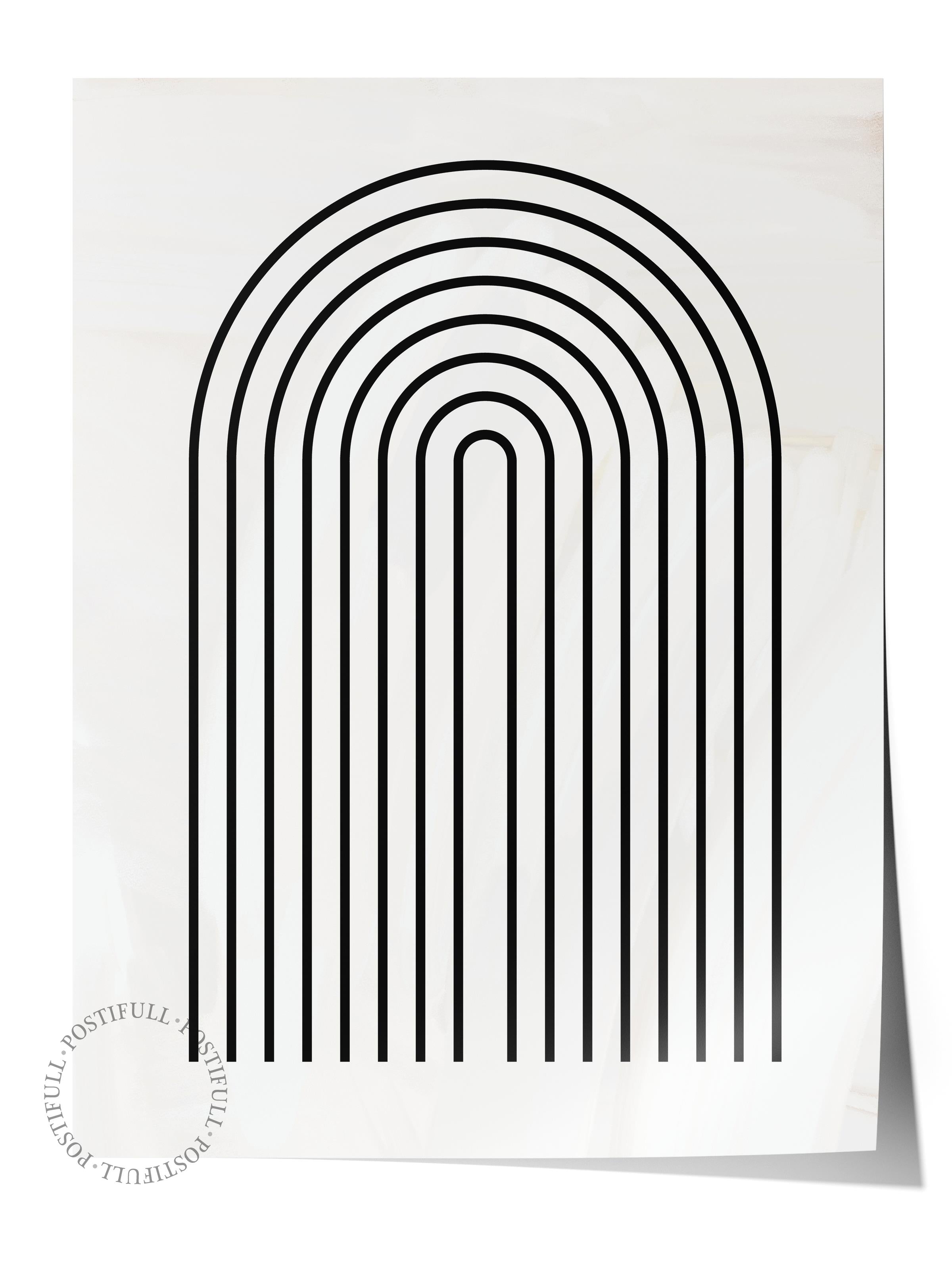 Çerçevesiz Poster Soyut İskandinav Serisi, Soyut Duvar Posteri