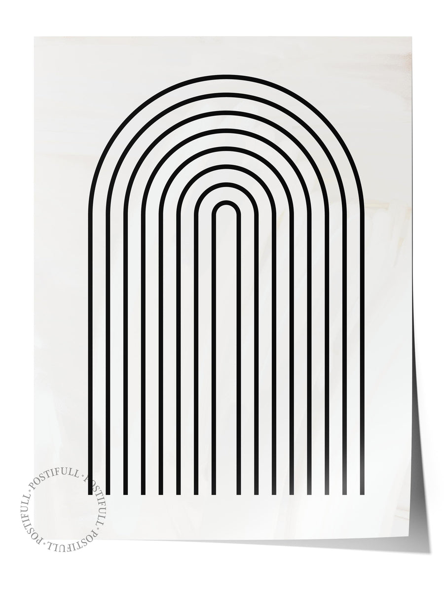Çerçevesiz Poster Soyut İskandinav Serisi, Soyut Duvar Posteri