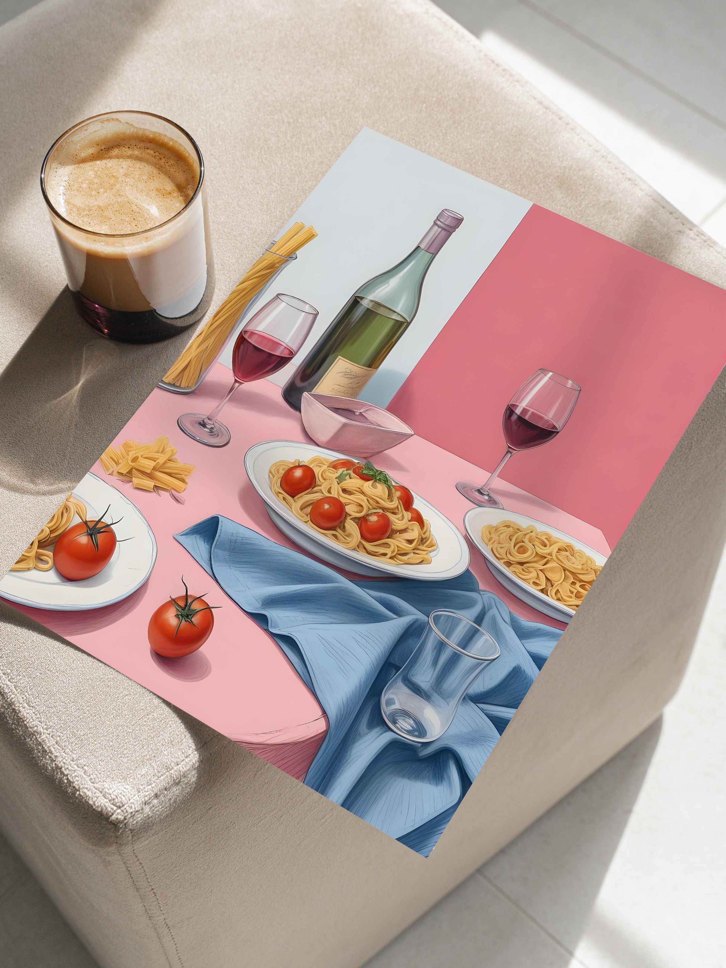 Çerçevesiz Poster, Spaghetti For Dinner, Comfort Serisi Mutfak Duvar Posteri, NO:109105