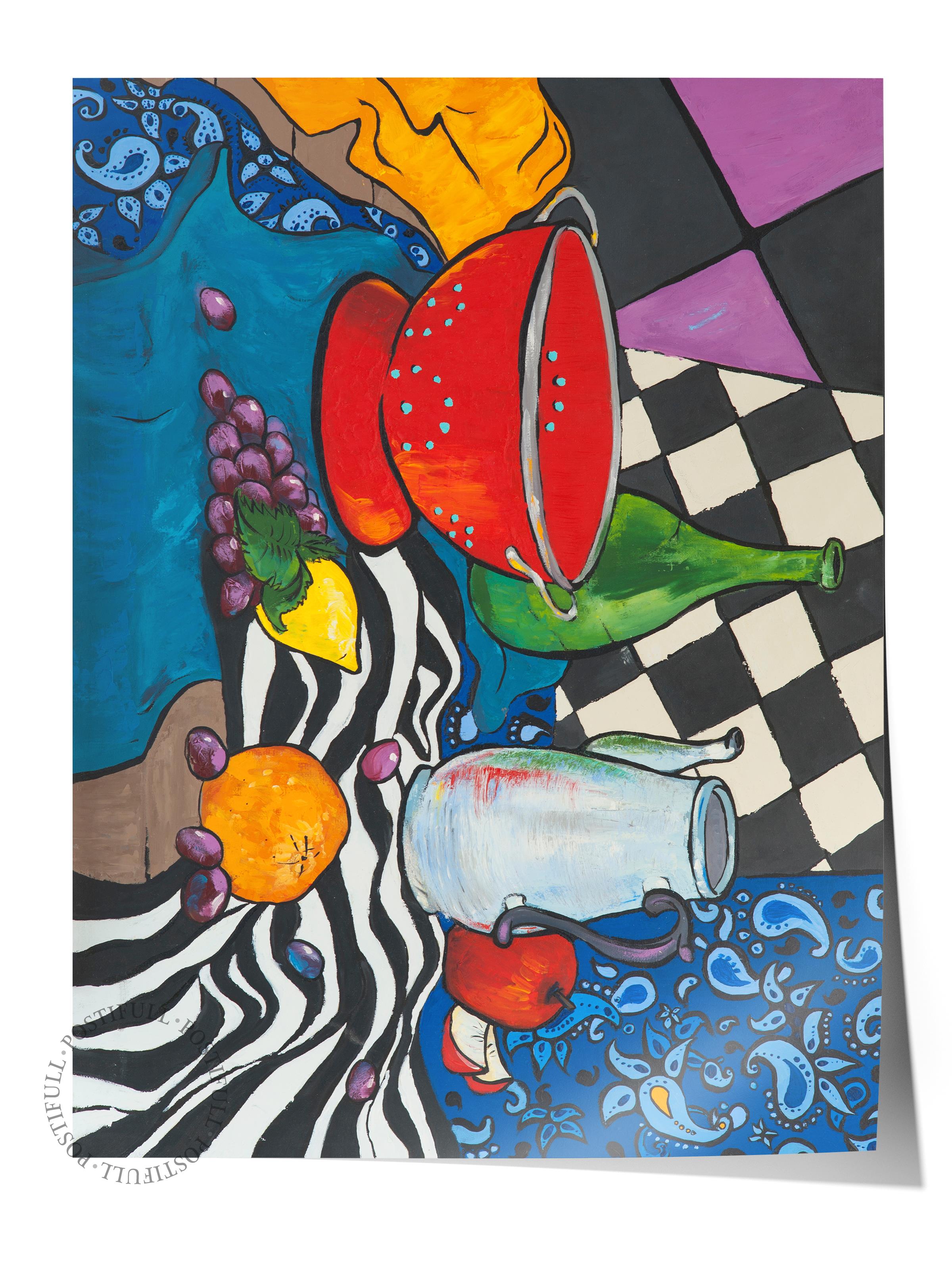 Çerçevesiz Poster Tablo, Duvar Posteri, Kağıt Poster, Pop Art Lezzetler , Maximalist No:209