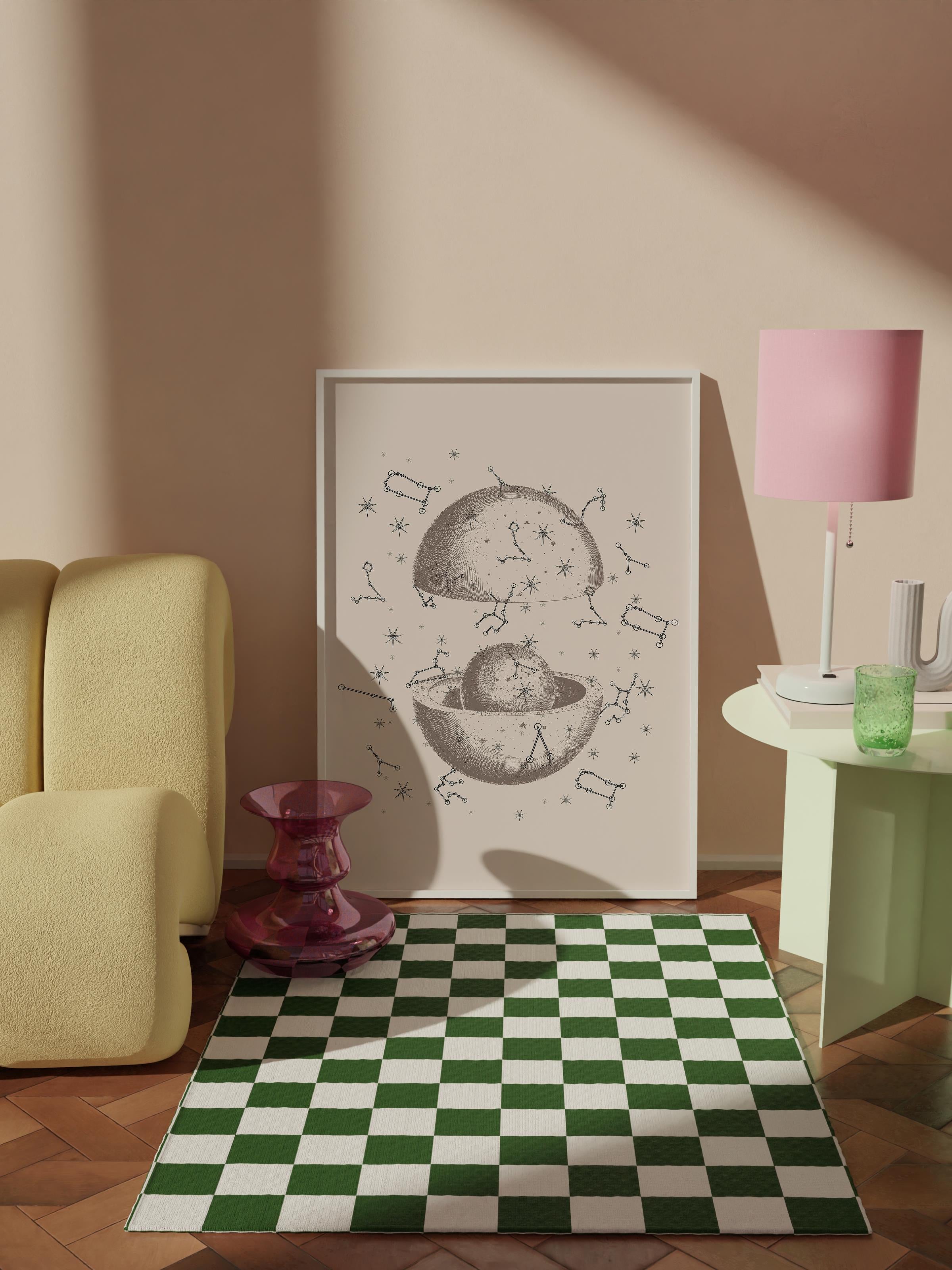 Çerçevesiz Poster Tablo, Duvar Posteri, Kağıt Poster, Zamanın Döngüsü , Maximalist No:187