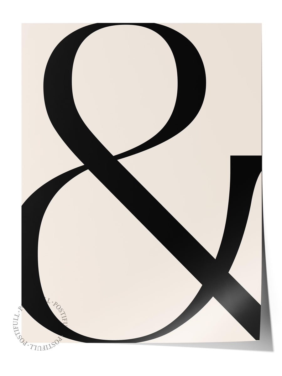& Maximalist Çerçevesiz Poster