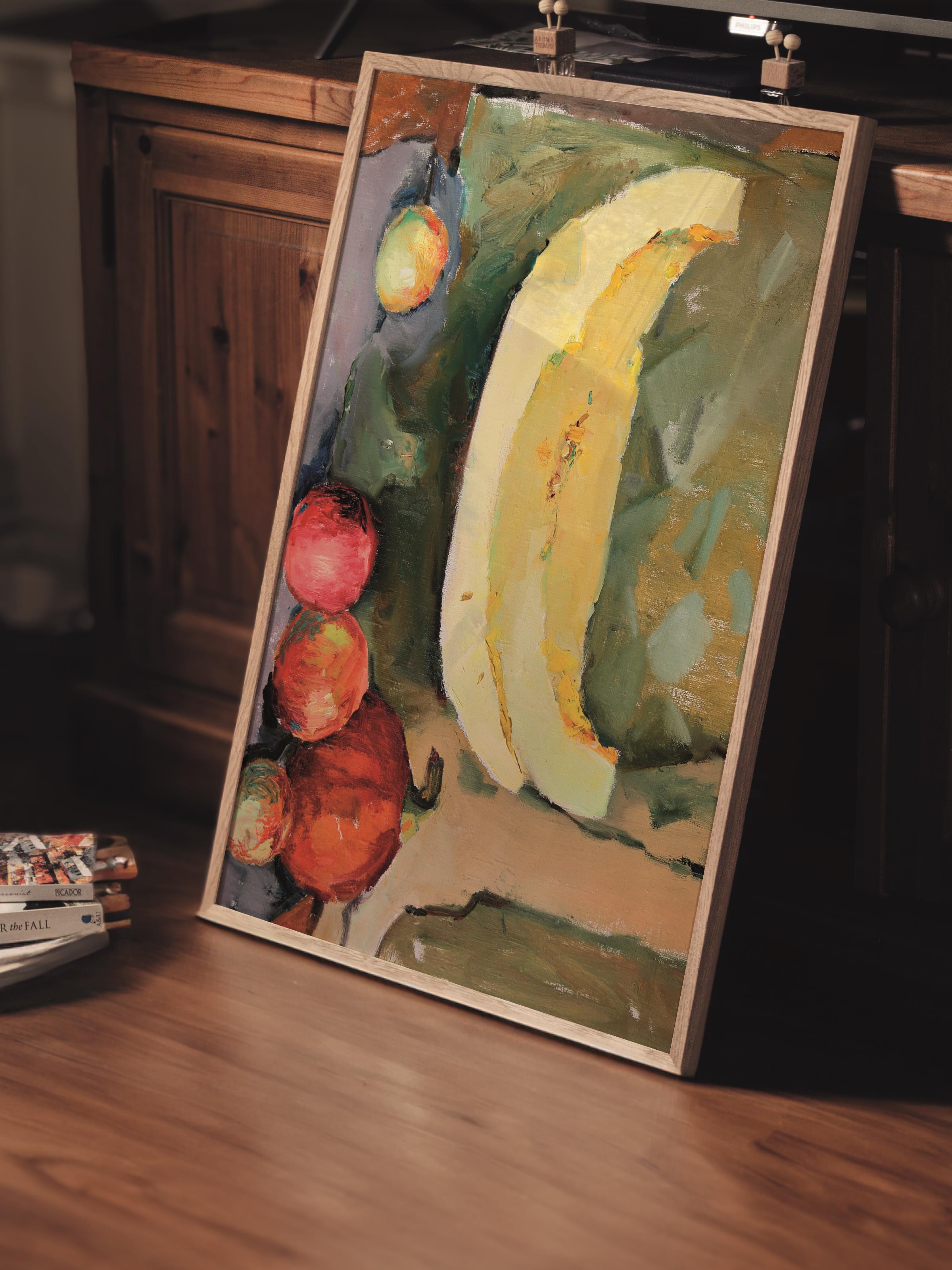 Çerçevesiz Poster Tablo, Duvar Posteri, Kağıt Poster, Meyve Dilimi Serisi , Maximalist No:217