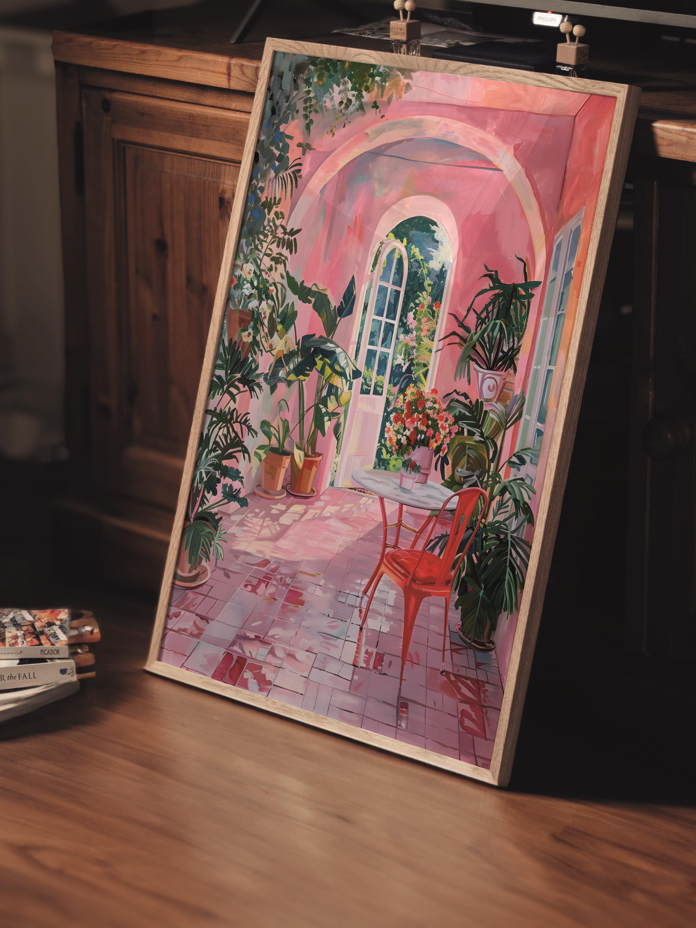 Çerçevesiz Poster Tablo, Duvar Posteri, Kağıt Poster, Saklı Bahçe , Maximalist No:75