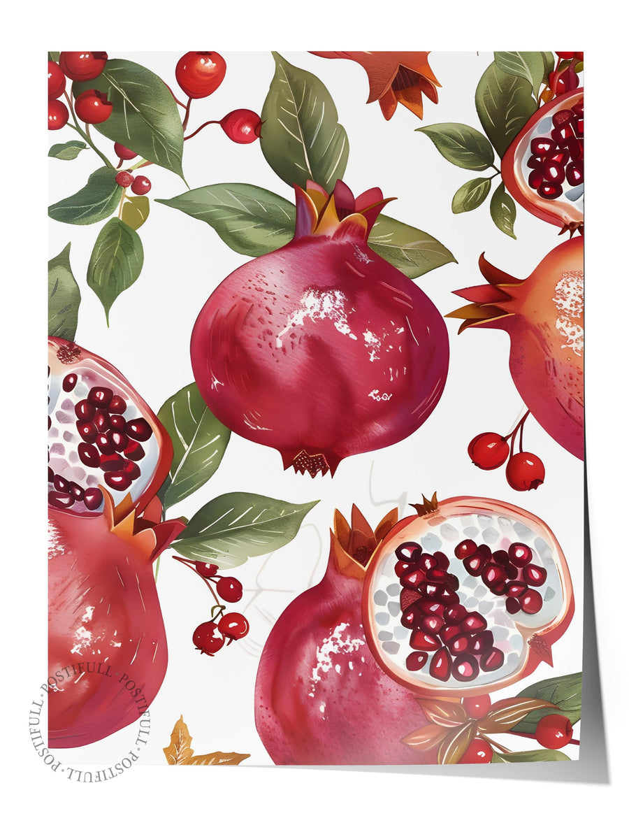 Çerçevesiz Poster Tablo, Duvar Posteri, Kağıt Poster, Nar Zamanı , Maximalist No:124