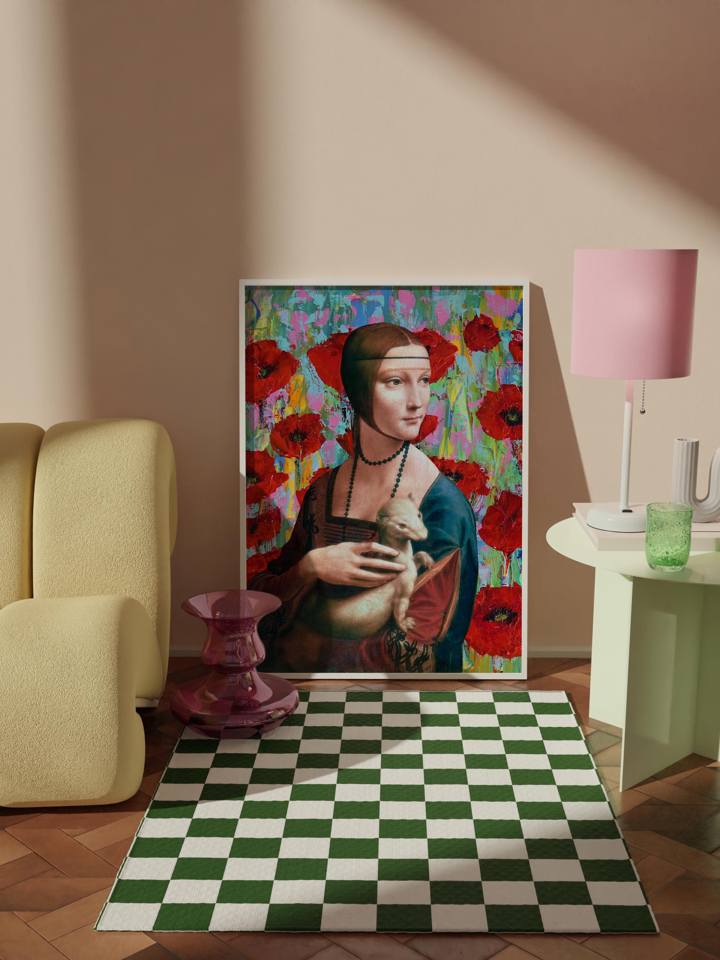 Çerçevesiz Poster Tablo, Duvar Posteri, Kağıt Poster, Portredeki Huzur , Maximalist No:204