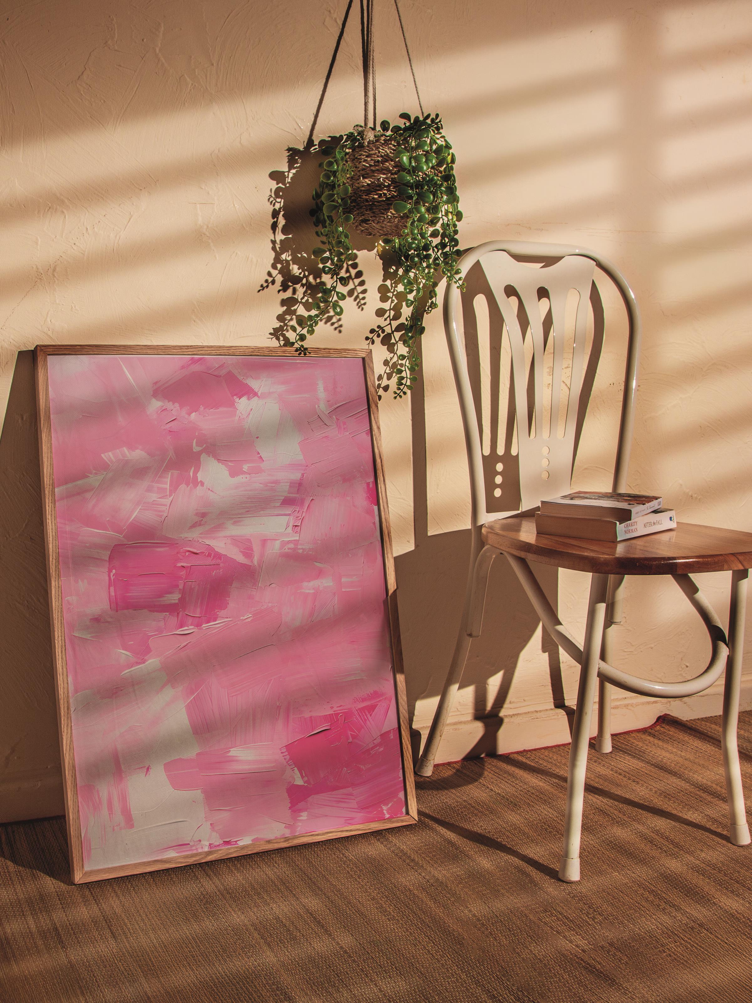 Çerçevesiz Poster Tablo, Duvar Posteri, Kağıt Poster, Pembe Rüya , Maximalist No:160