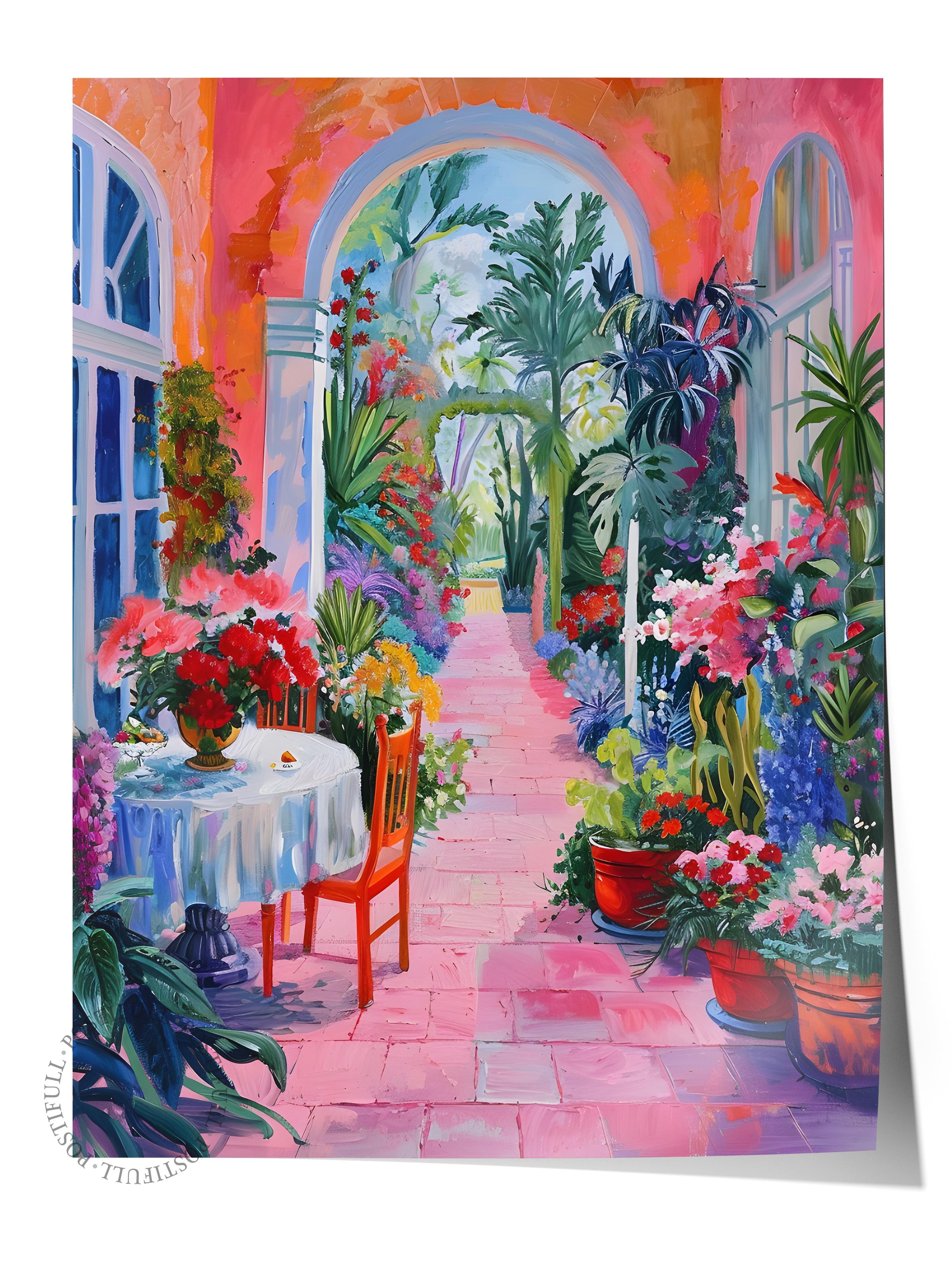 Çerçevesiz Poster Tablo, Duvar Posteri, Kağıt Poster, Sırdaş Veranda , Maximalist No:81