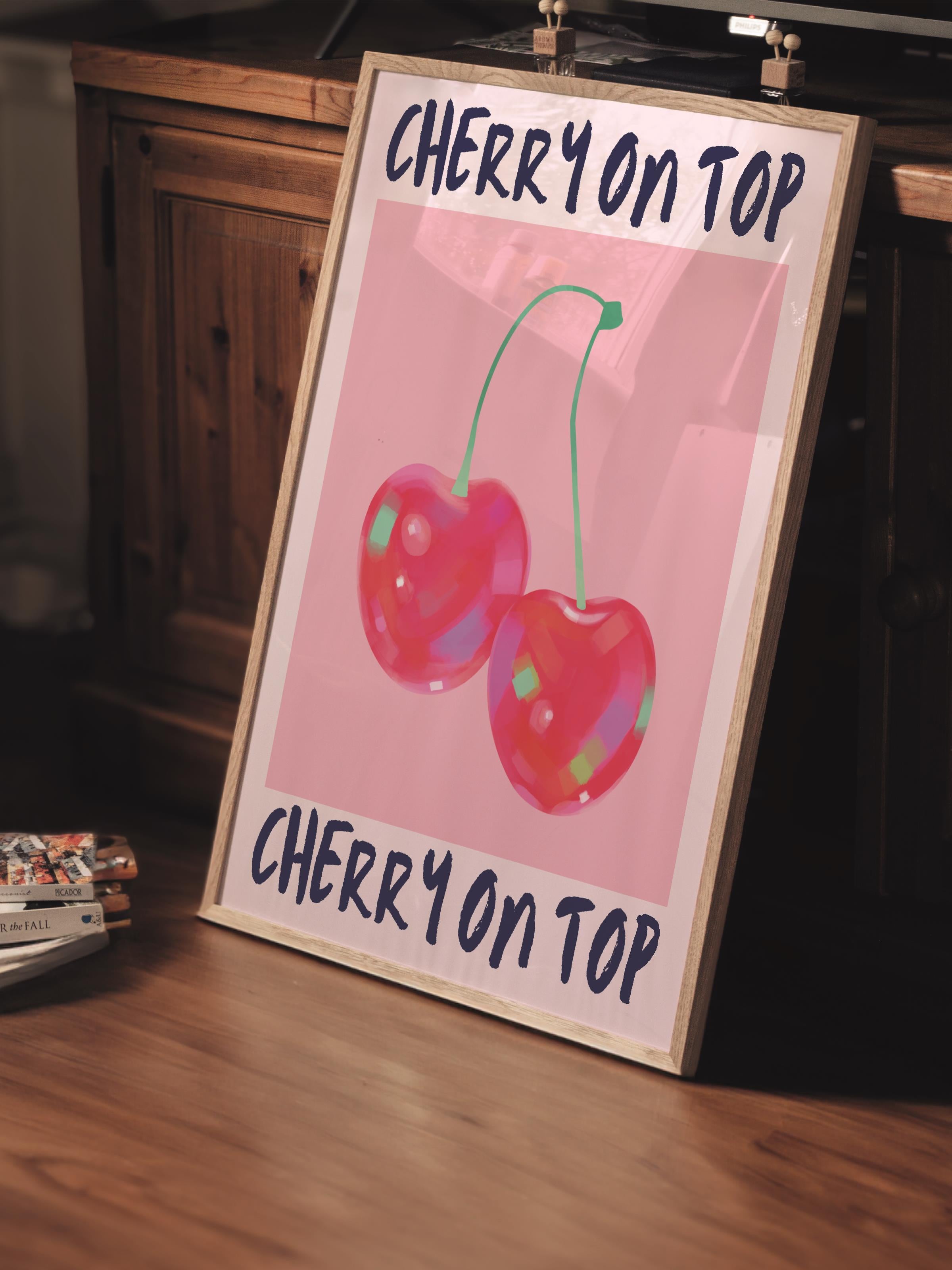 Çerçevesiz Poster Tablo, Duvar Posteri, Kağıt Poster, Kirazın Tepesi , Maximalist No:251