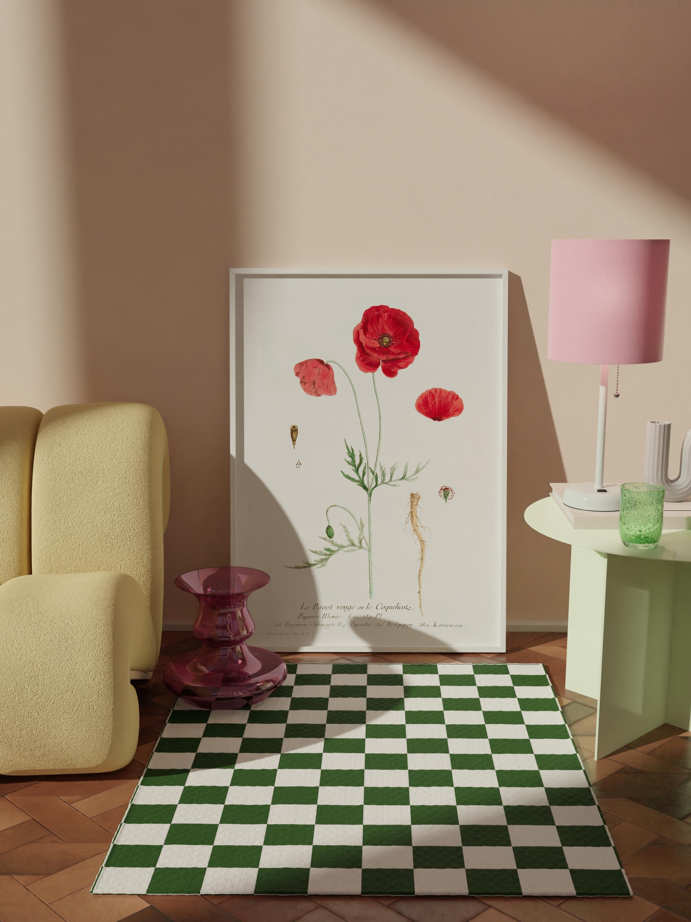 Çerçevesiz Poster Tablo, Duvar Posteri, Kağıt Poster, Gelincik Tarlası , Maximalist No:211