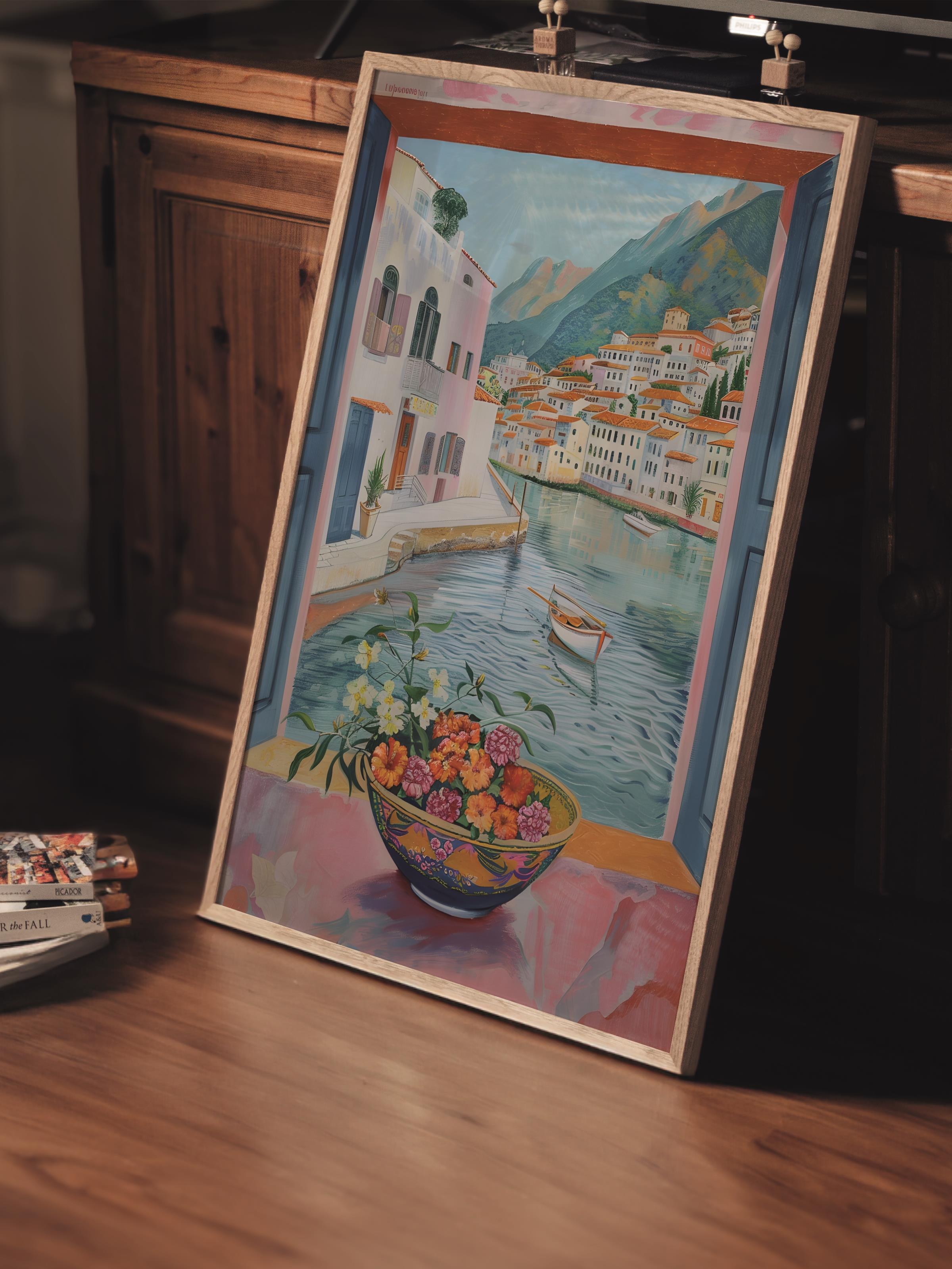 Çerçevesiz Poster Tablo, Duvar Posteri, Kağıt Poster, Akdeniz Sessizliği , Maximalist No:293