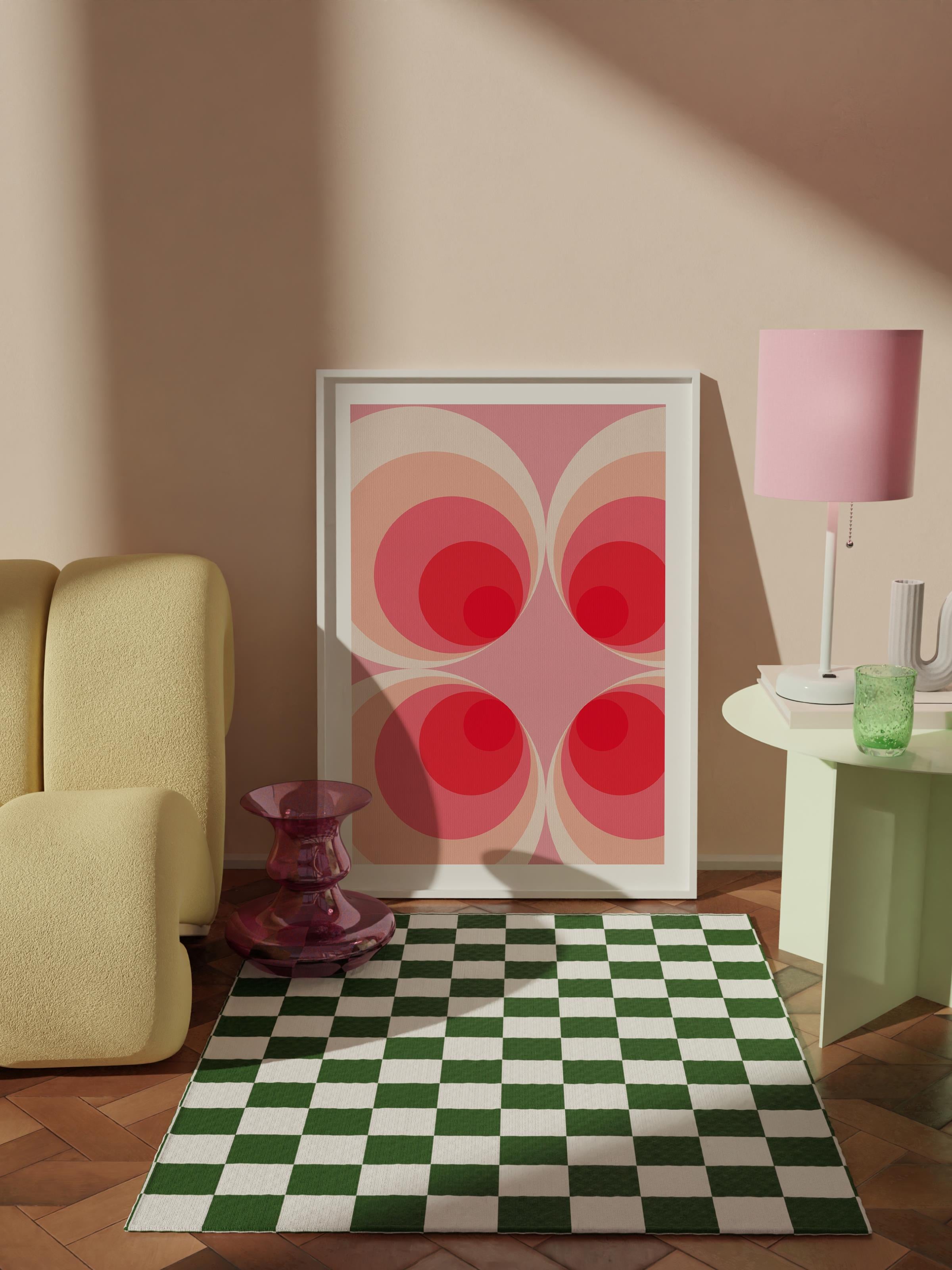 Çerçevesiz Poster Tablo, Duvar Posteri, Kağıt Poster, Daireler Kompozisyonu , Maximalist No:24